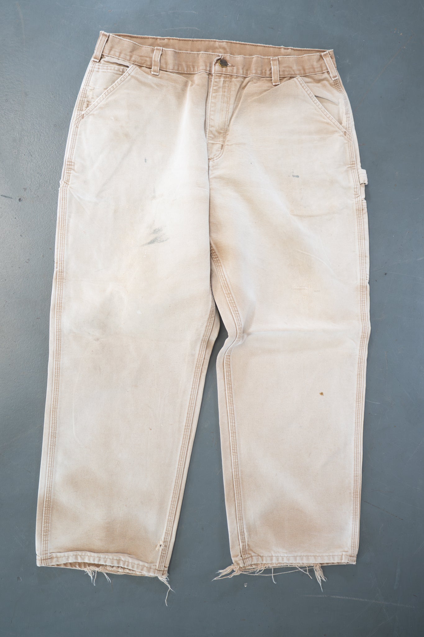 True Vintage Carhartt Carpenter Trousers – Tan, w35,L28 Regular (1990s)