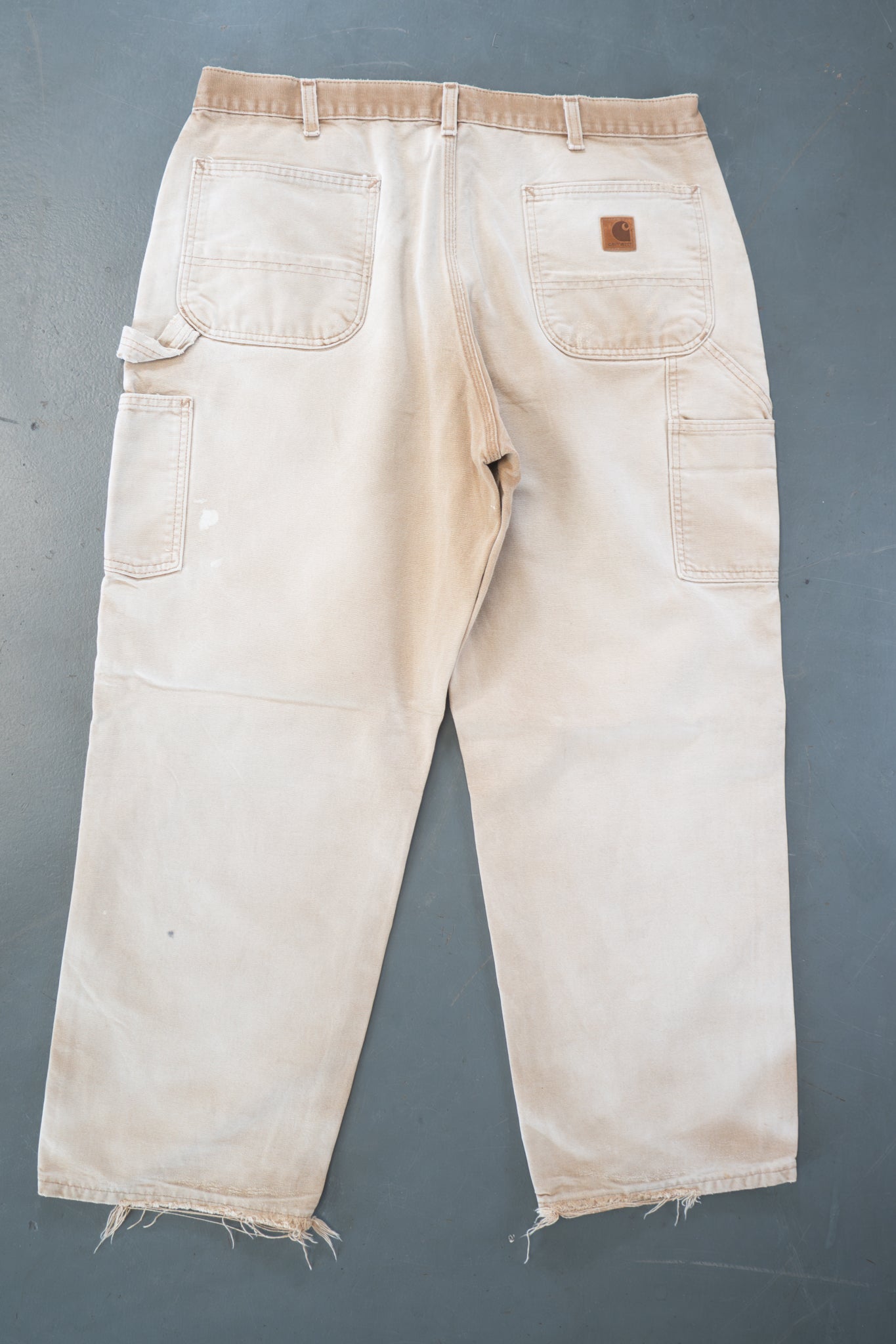 True Vintage Carhartt Carpenter Trousers – Tan, w35,L28 Regular (1990s)