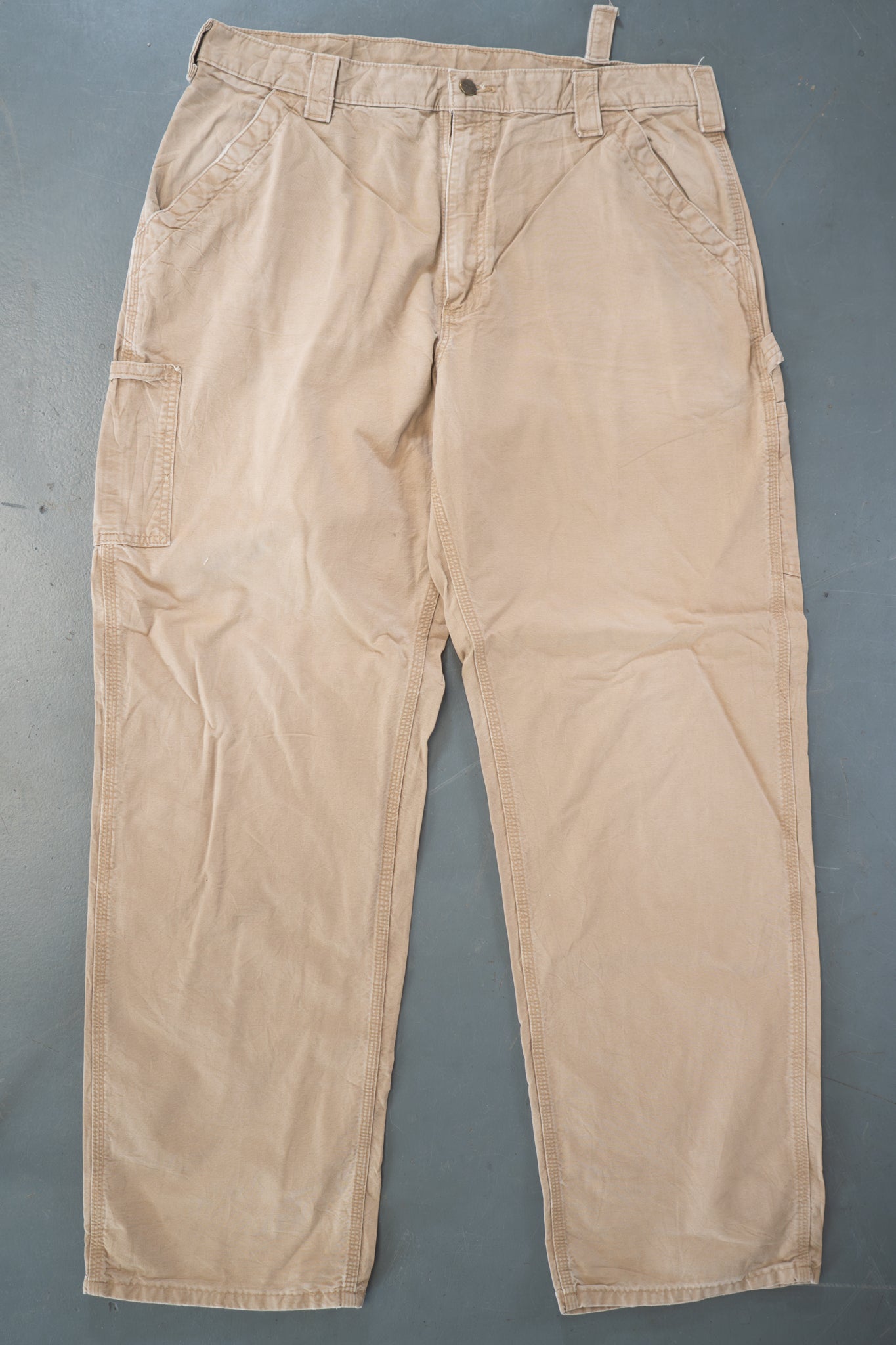 True Vintage Carhartt Carpenter Trousers – Tan, w36,L32 Regular (1990s)