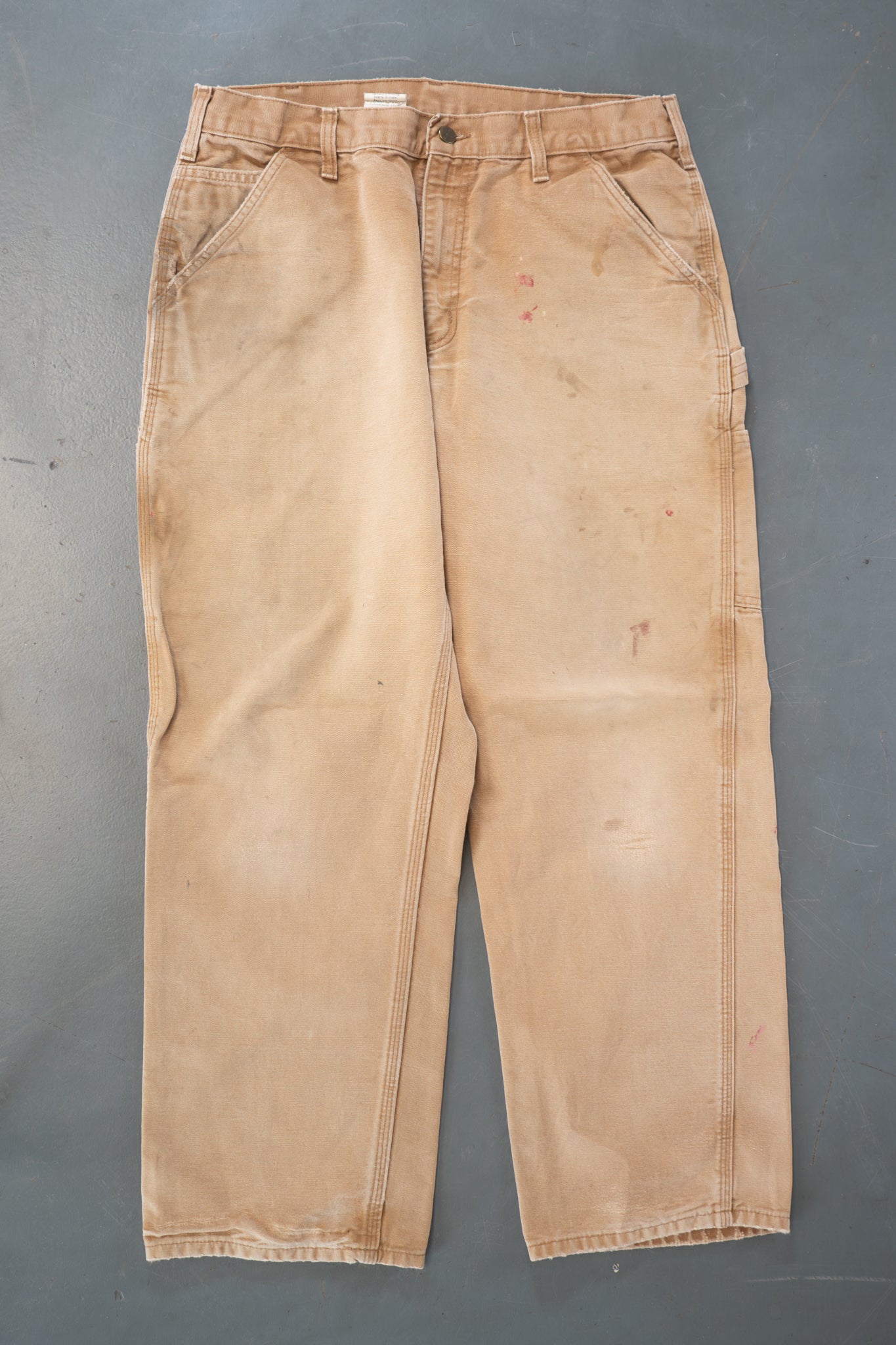 True Vintage Carhartt Carpenter Trousers – Tan, w33,L28 Regular (1990s)