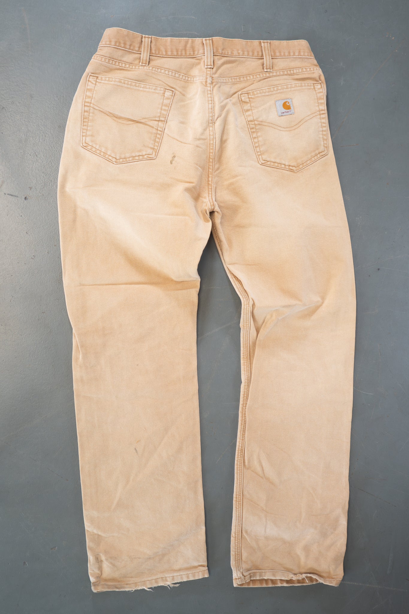True Vintage Carhartt Carpenter Trousers – Tan, w33,L31 Regular (1990s)