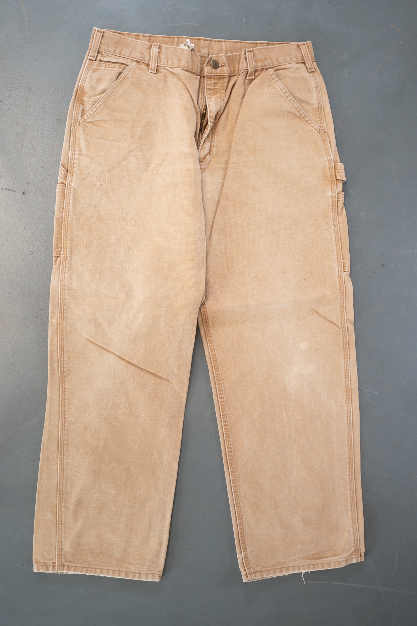 True Vintage Carhartt Carpenter Trousers – Tan, w33,L29 Regular (1990s)