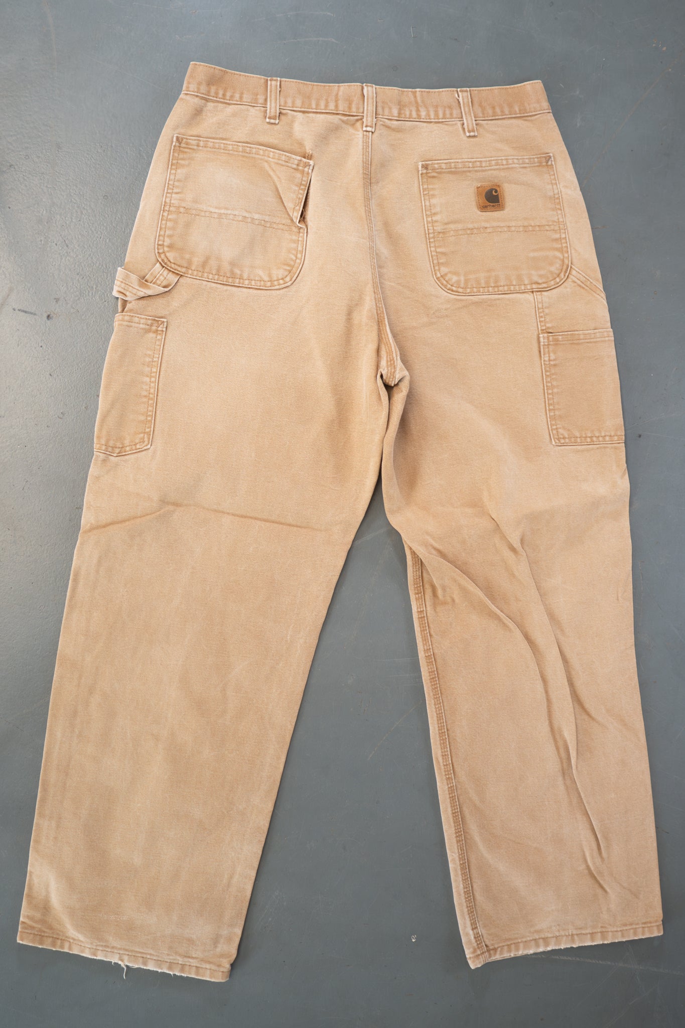 True Vintage Carhartt Carpenter Trousers – Tan, w33,L29 Regular (1990s)