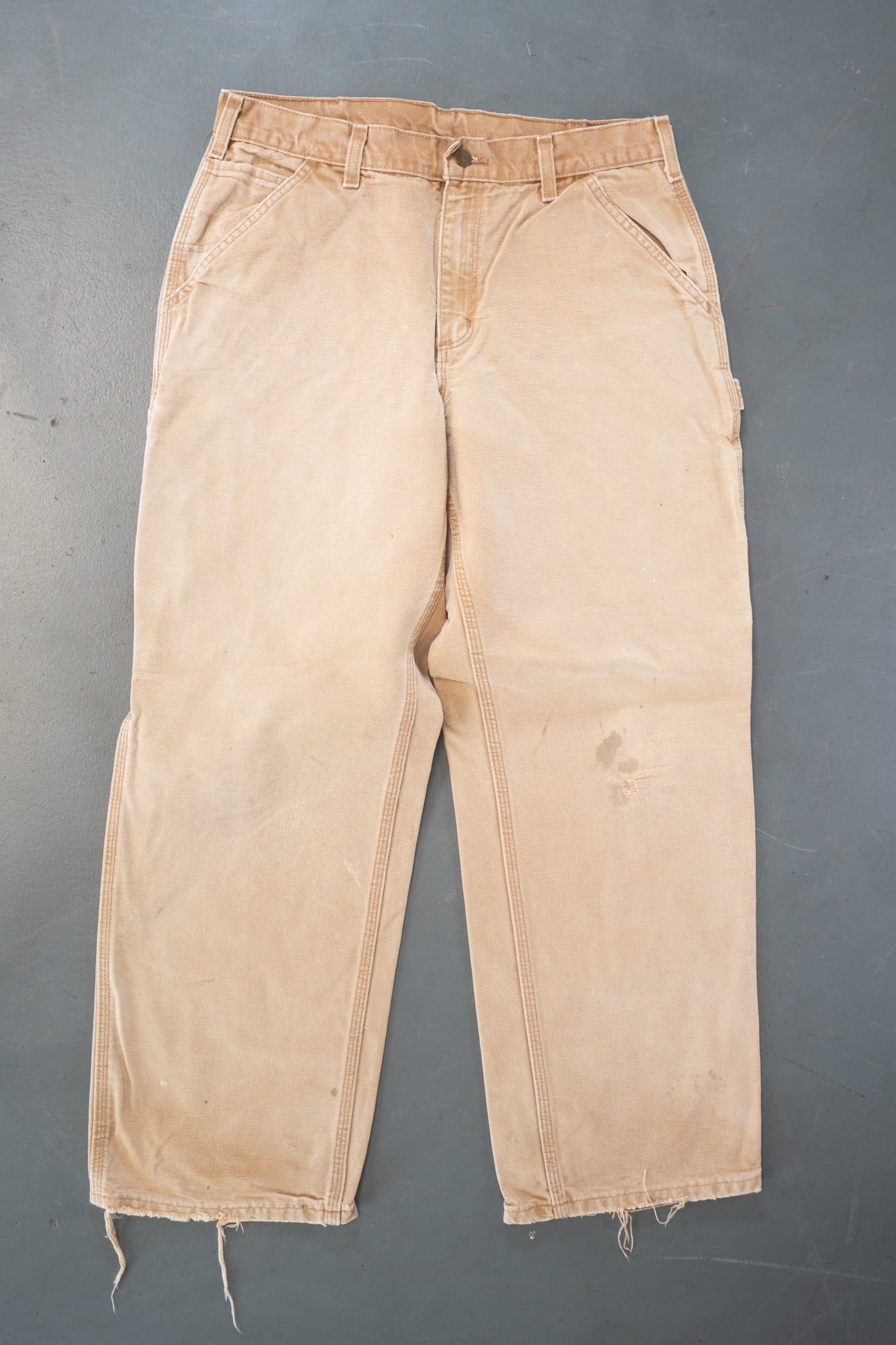 True Vintage Carhartt Carpenter Trousers – Tan, w31,L28 Regular (1990s)