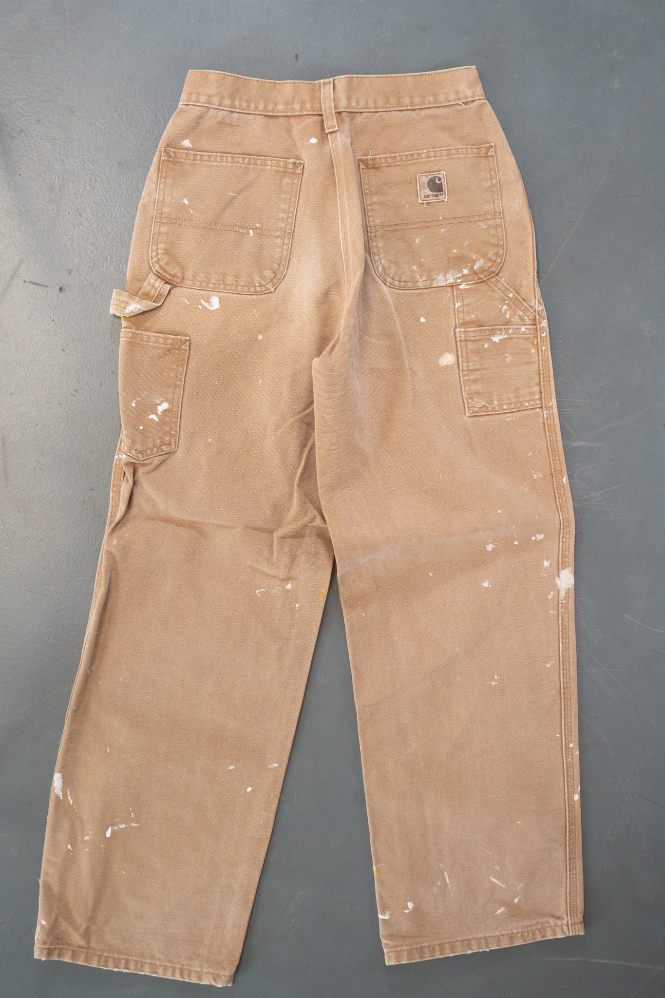 True Vintage Carhartt Carpenter Trousers – Tan, w25,L28 Regular (1990s)