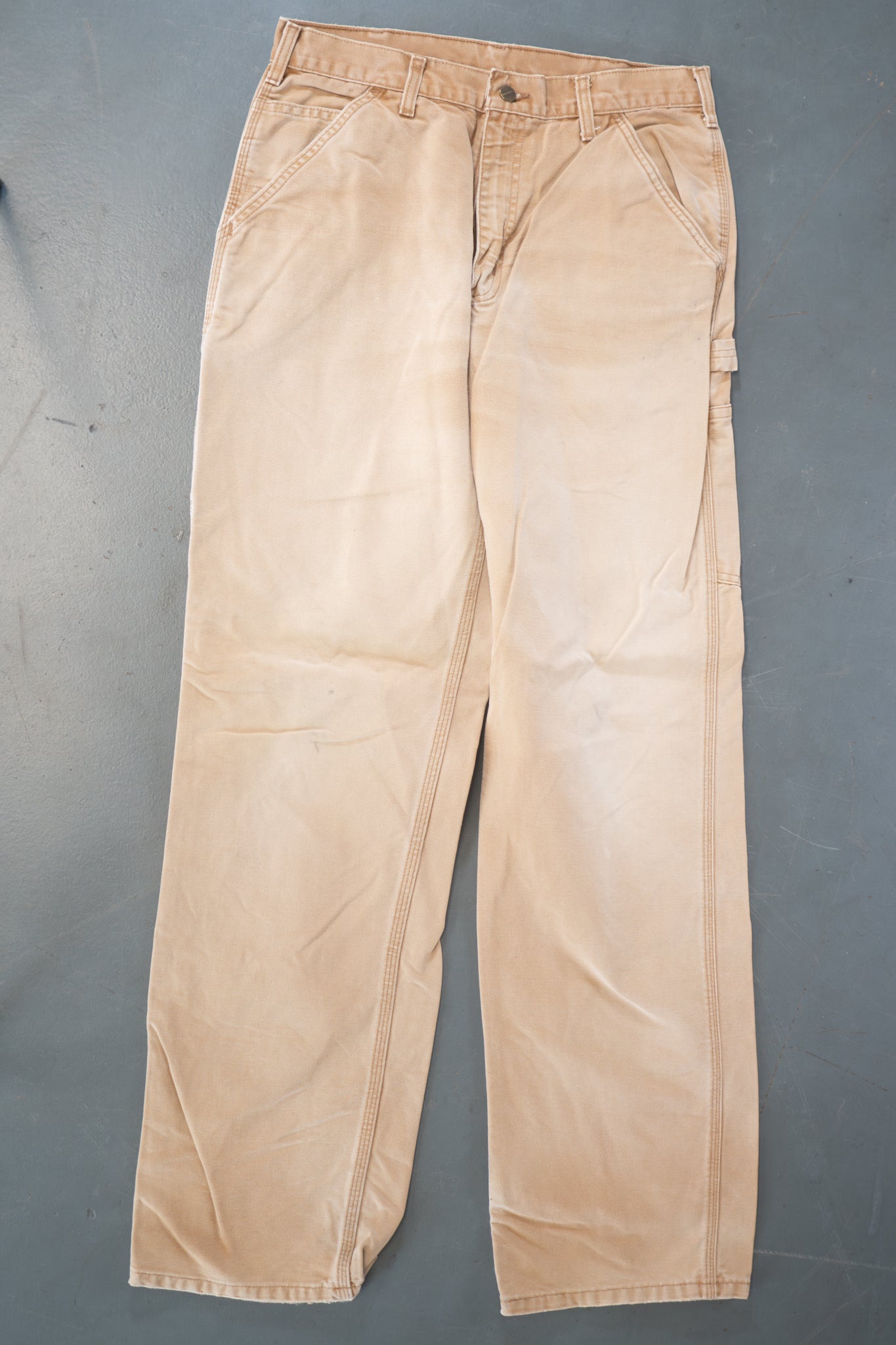 True Vintage Carhartt Carpenter Trousers – Tan, w30,L33 Regular (1990s)