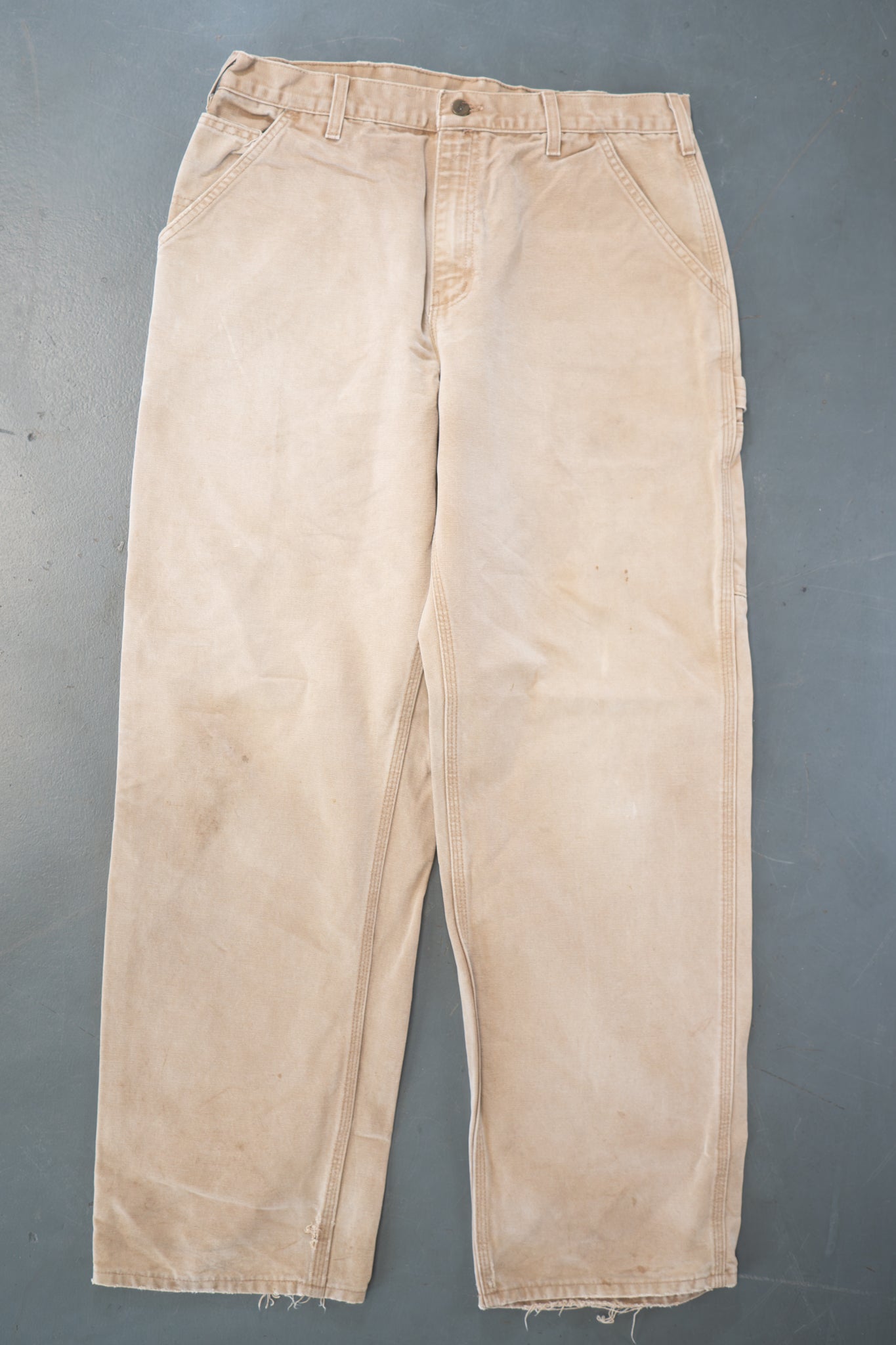 True Vintage Carhartt Carpenter Trousers – Tan, w32,L31 Regular (1990s)
