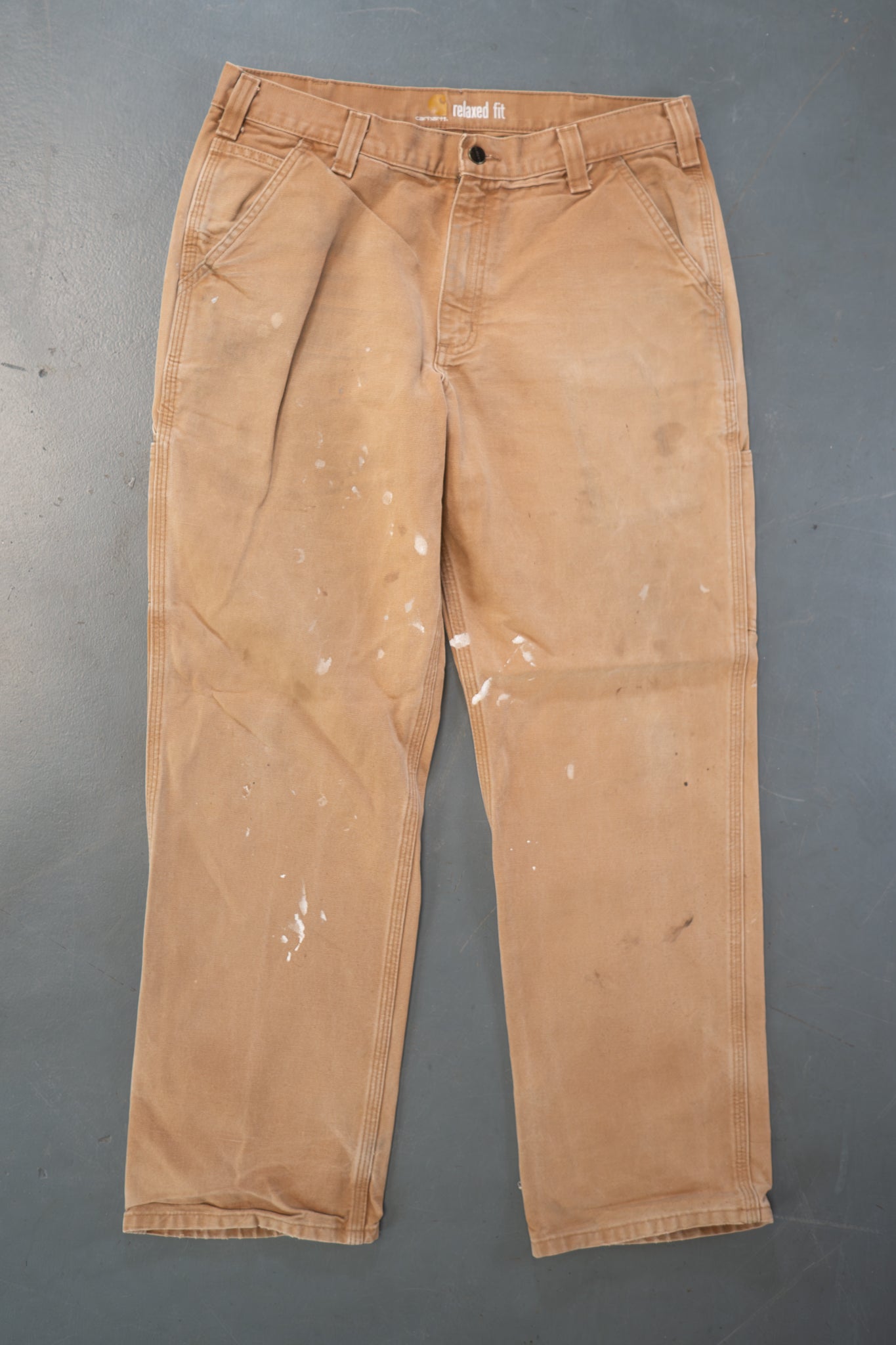 True Vintage Carhartt Carpenter Trousers – Tan, w33,L30 Regular (1990s)