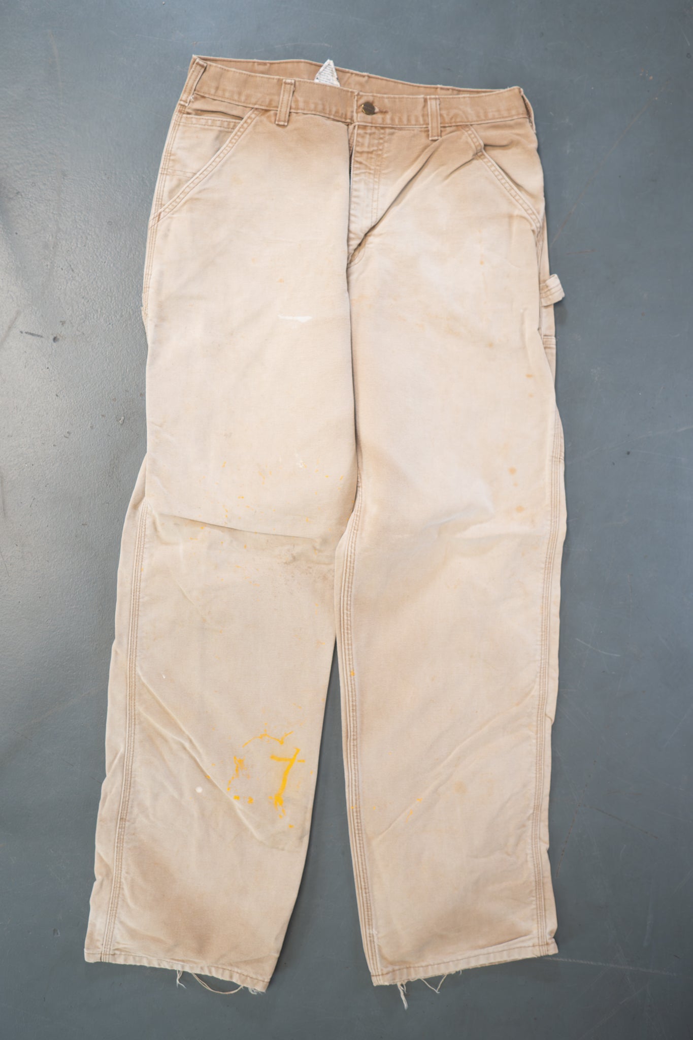 True Vintage Carhartt Carpenter Trousers – Tan, w32,L32 Regular (1990s)