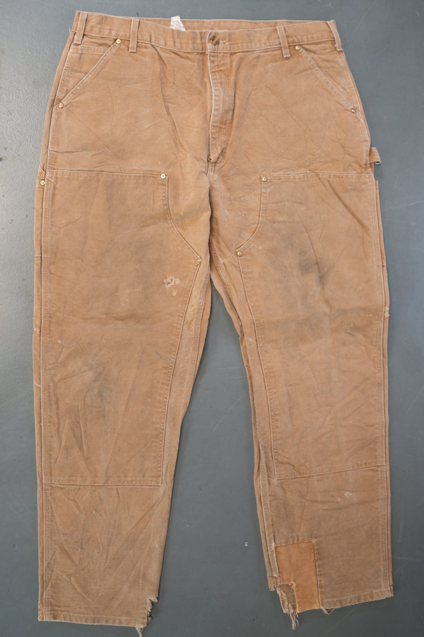 True Vintage Carhartt Carpenter Trousers - Double knee  – Tan, w38,L31 Regular (1990s)