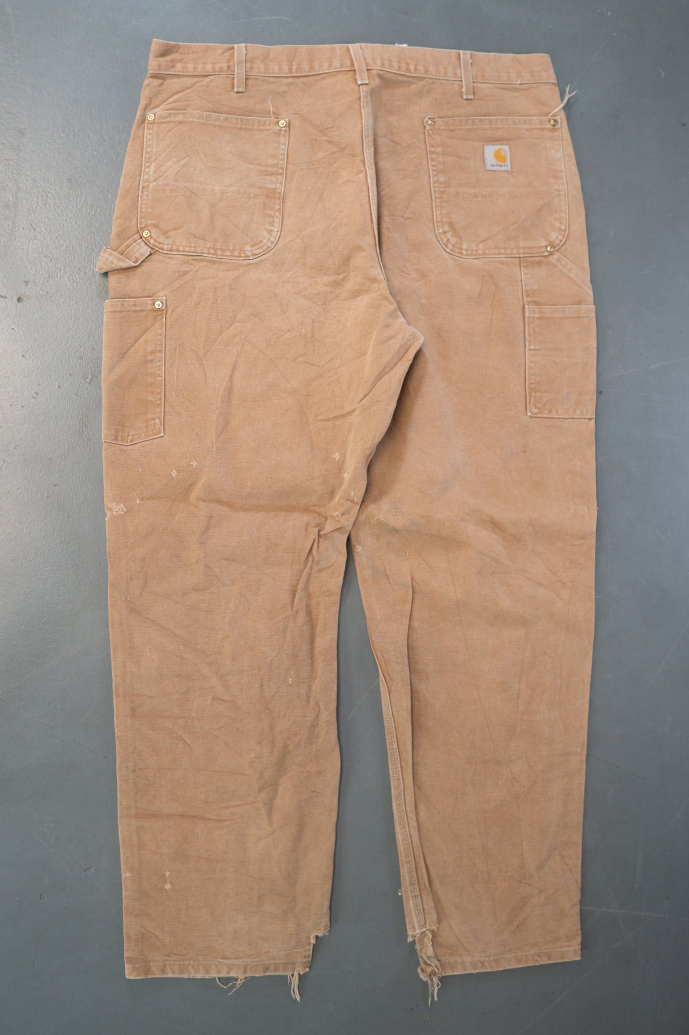 True Vintage Carhartt Carpenter Trousers - Double knee  – Tan, w38,L31 Regular (1990s)