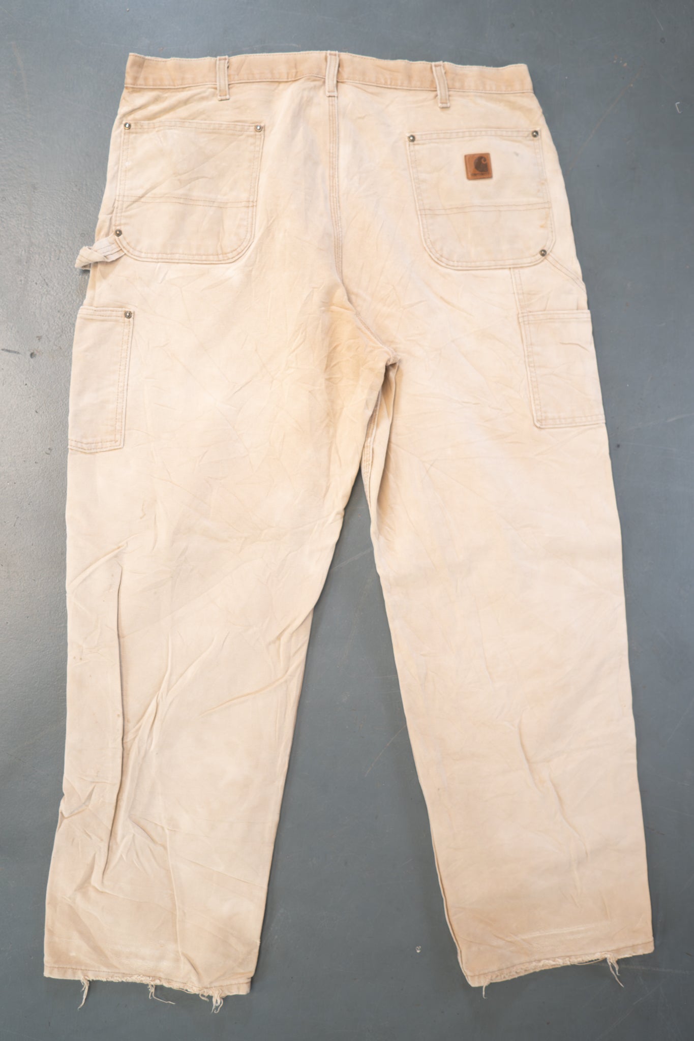True Vintage Carhartt Carpenter Trousers - Double knee – Tan, w39,L31 Regular (1990s)