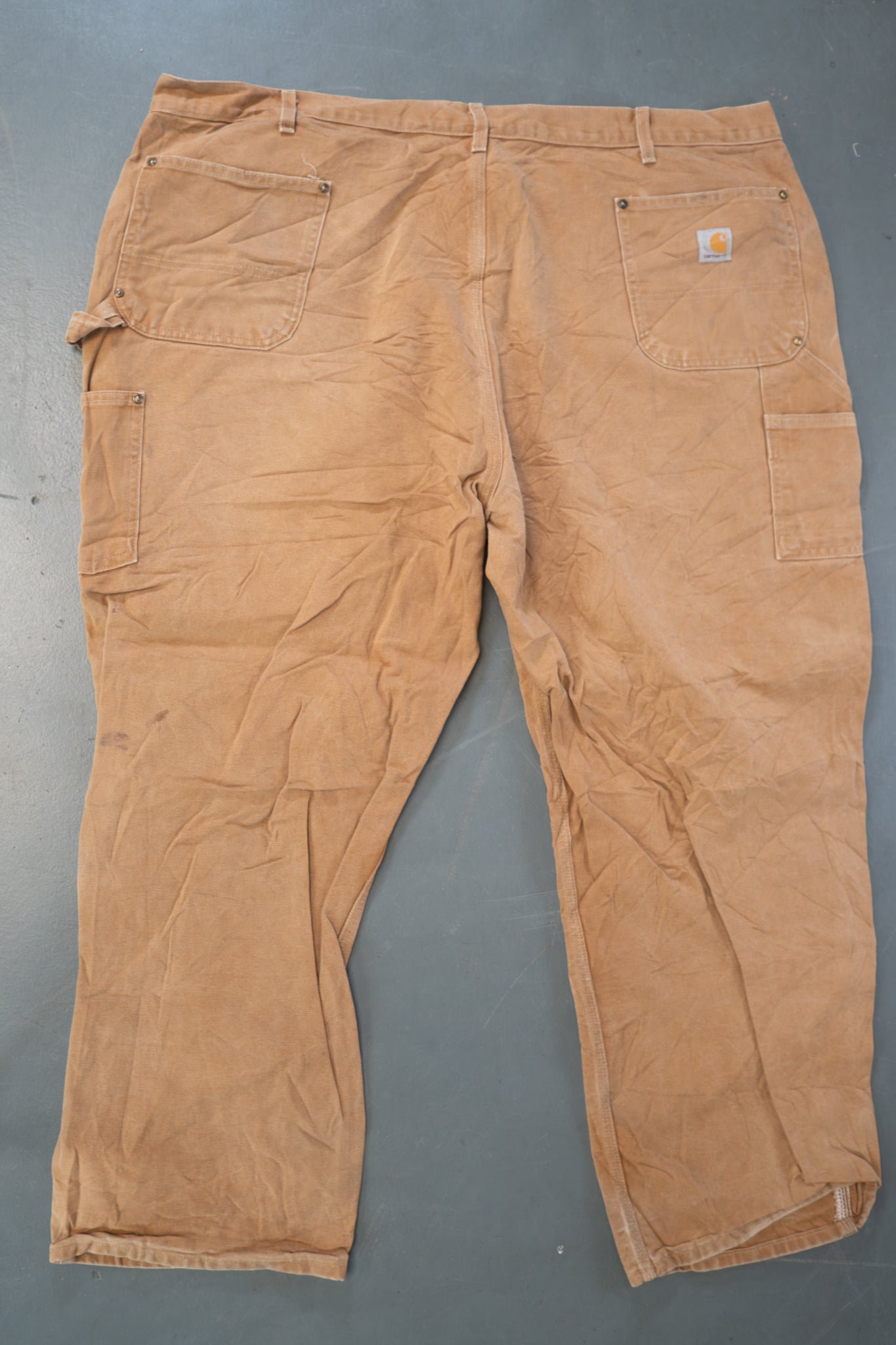 True Vintage Carhartt Carpenter Trousers - Double knee  – Tan, w46,L29 Regular (1990s)