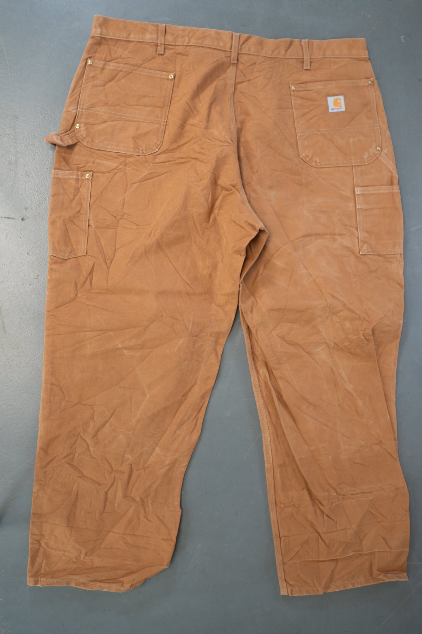 True Vintage Carhartt Carpenter Trousers - Double knee  – Tan, w43,L29 Regular (1990s)