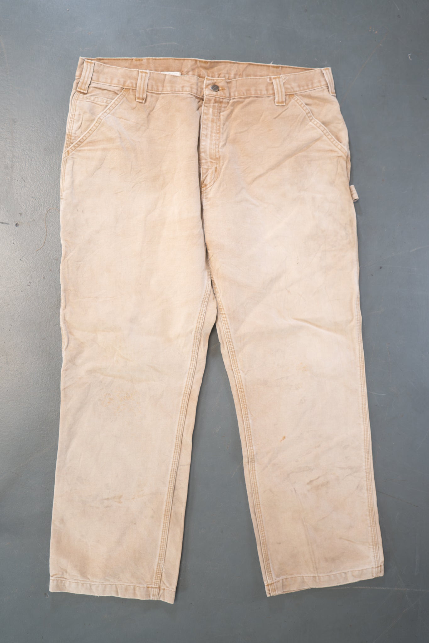 True Vintage Carhartt Carpenter Trousers – Tan, w38,L29 Regular (1990s)