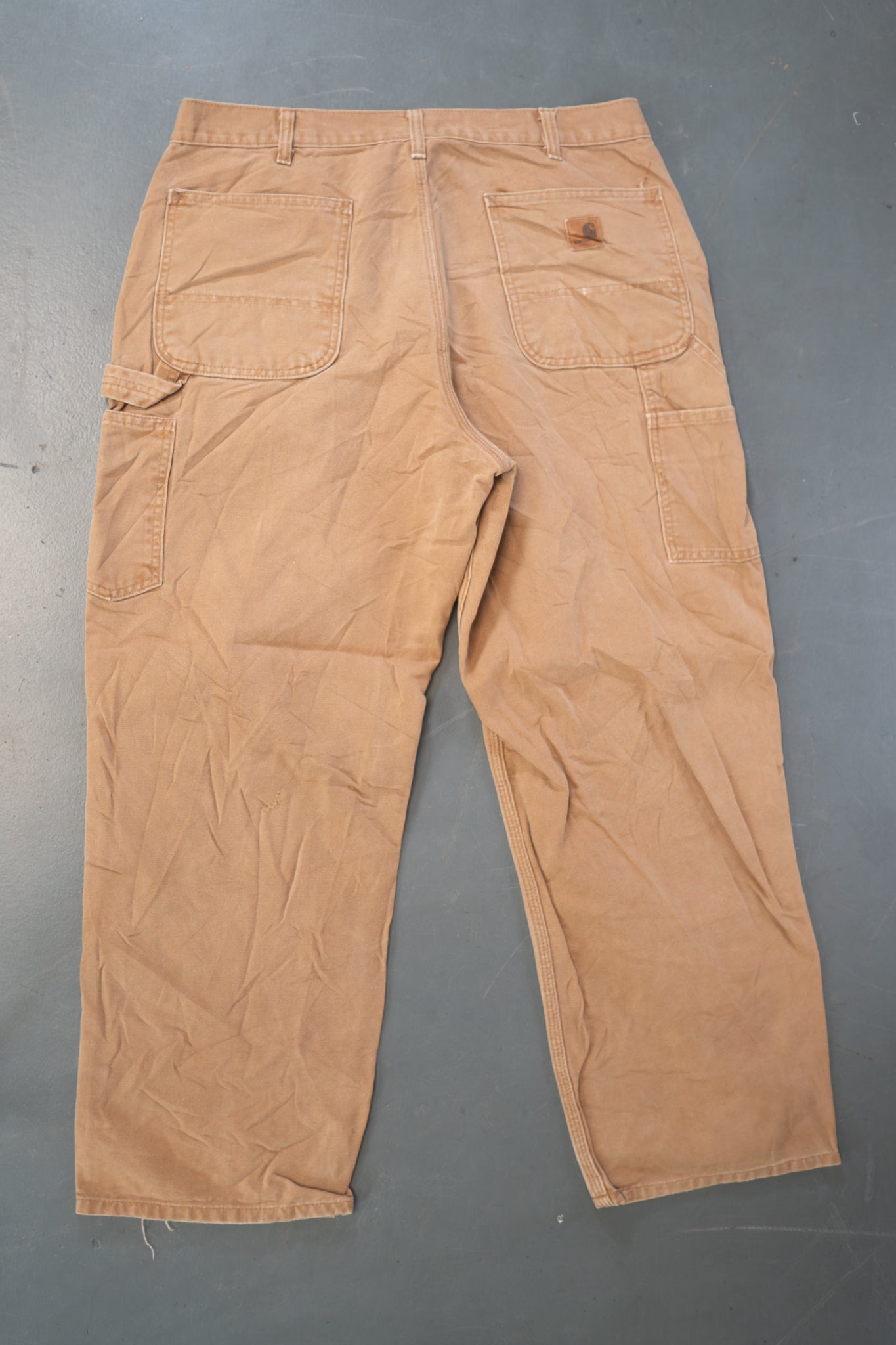 True Vintage Carhartt Carpenter Trousers – Tan, w34,L28 Regular (1990s)