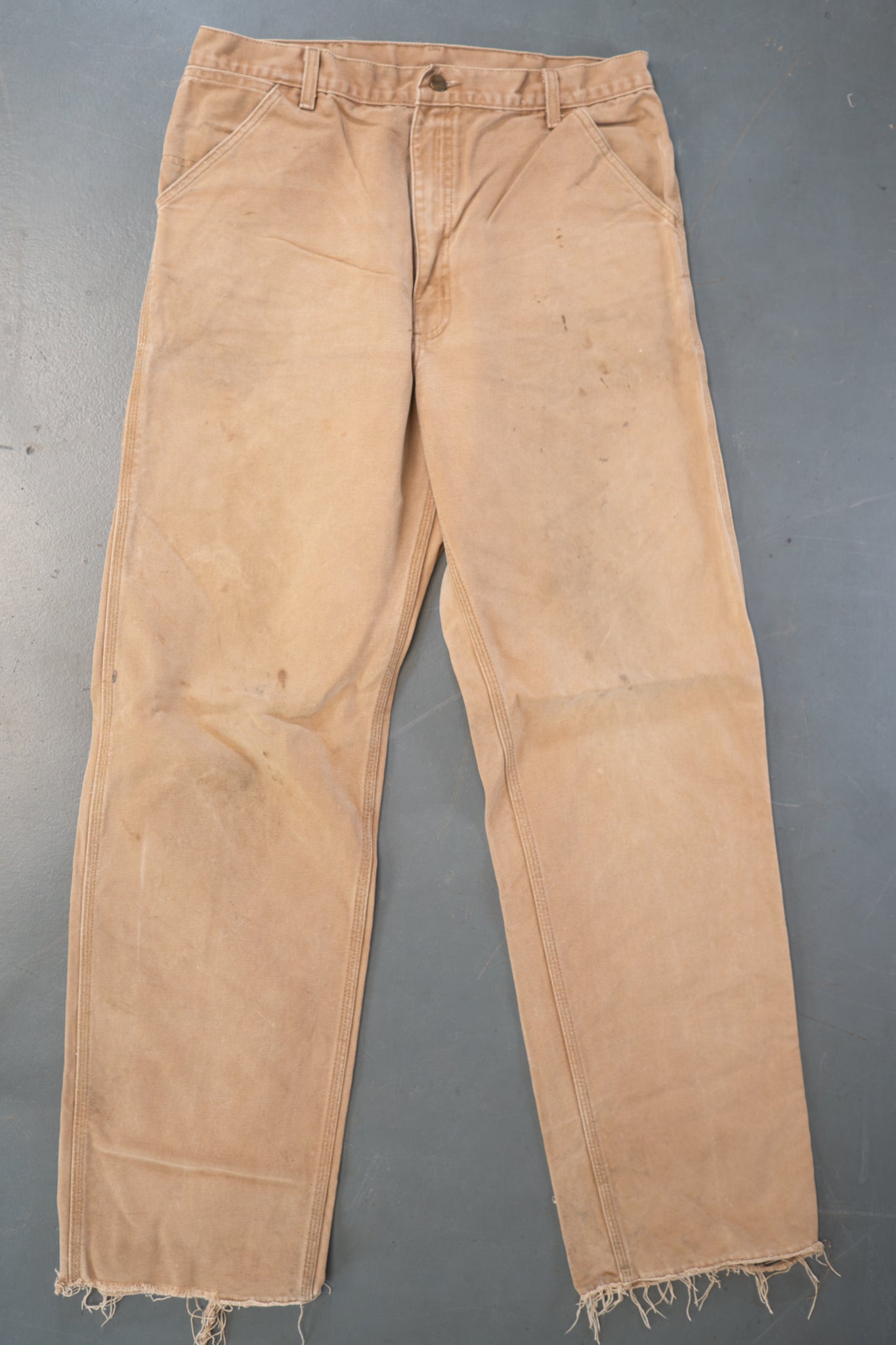 True Vintage Carhartt Carpenter Trousers – Tan, w33,L33 Regular (1990s)