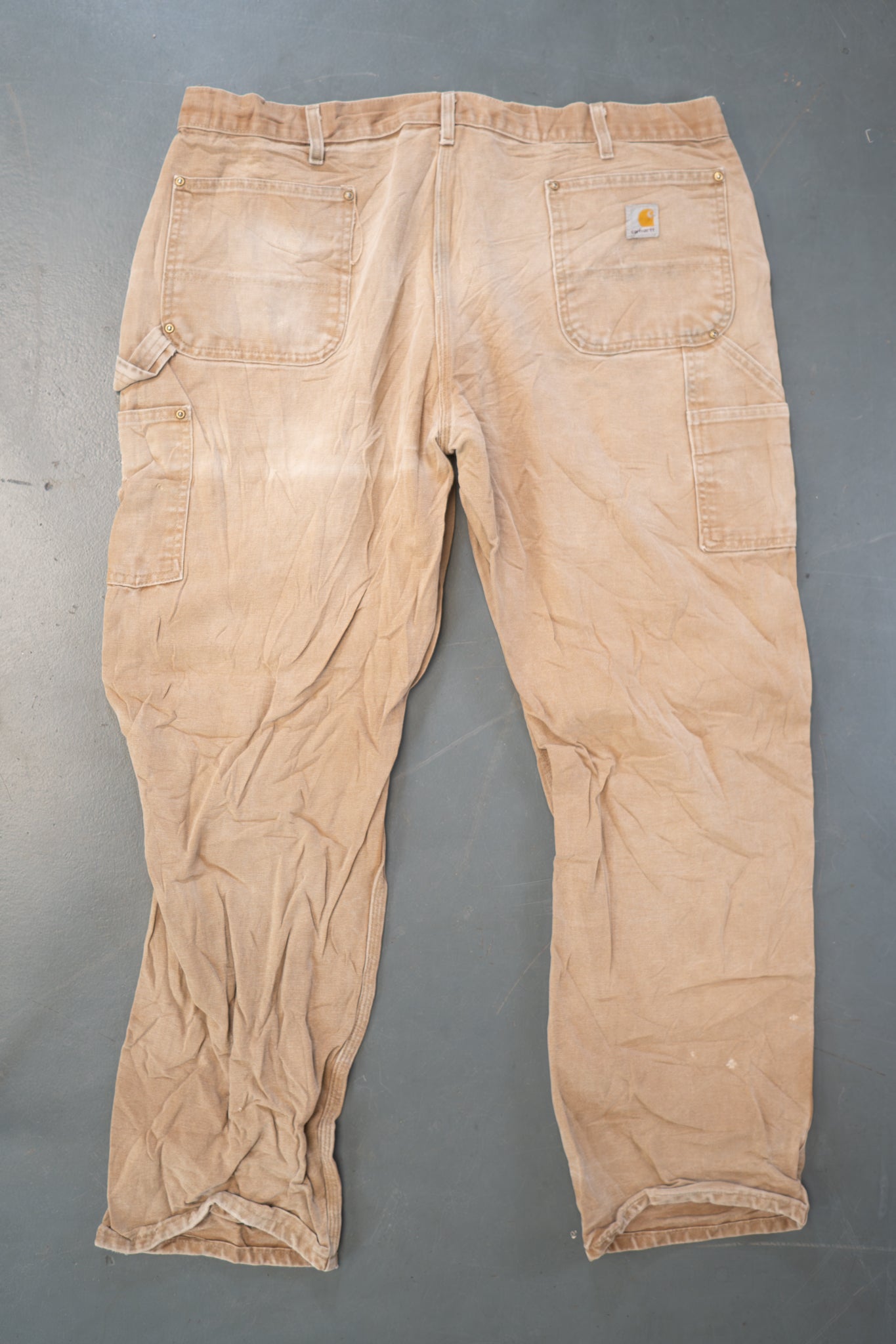 True Vintage Carhartt Carpenter Trousers - Double knee  – Tan, w40,L31 Regular (1990s)