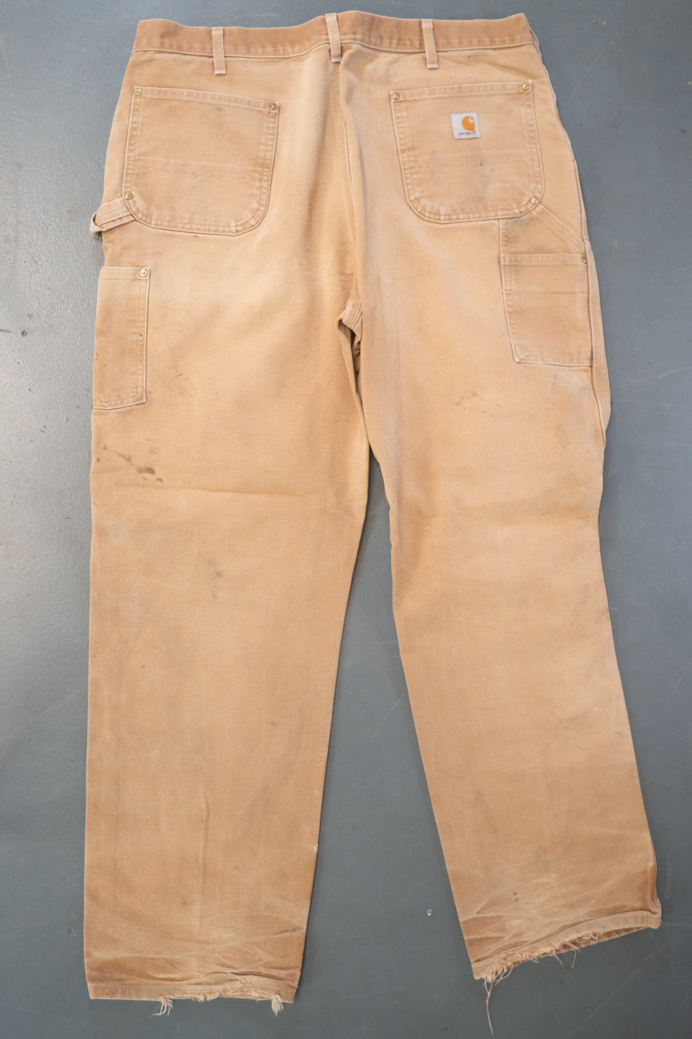 True Vintage Carhartt Carpenter Trousers - Double knee  – Tan, w38,L32 Regular (1990s)