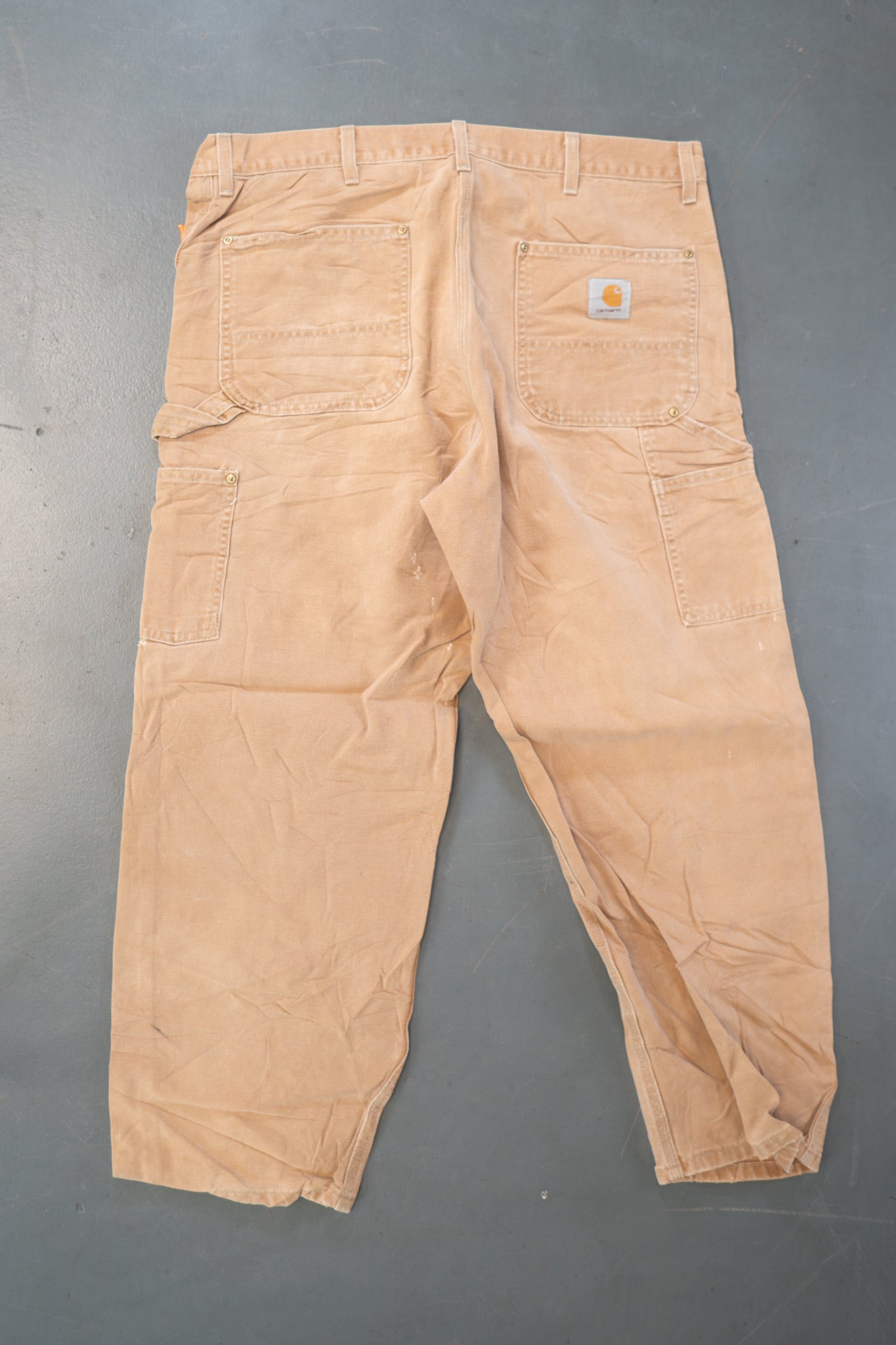 True Vintage Carhartt Carpenter Trousers - Double knee  – Tan, w37,L28 Regular (1990s)