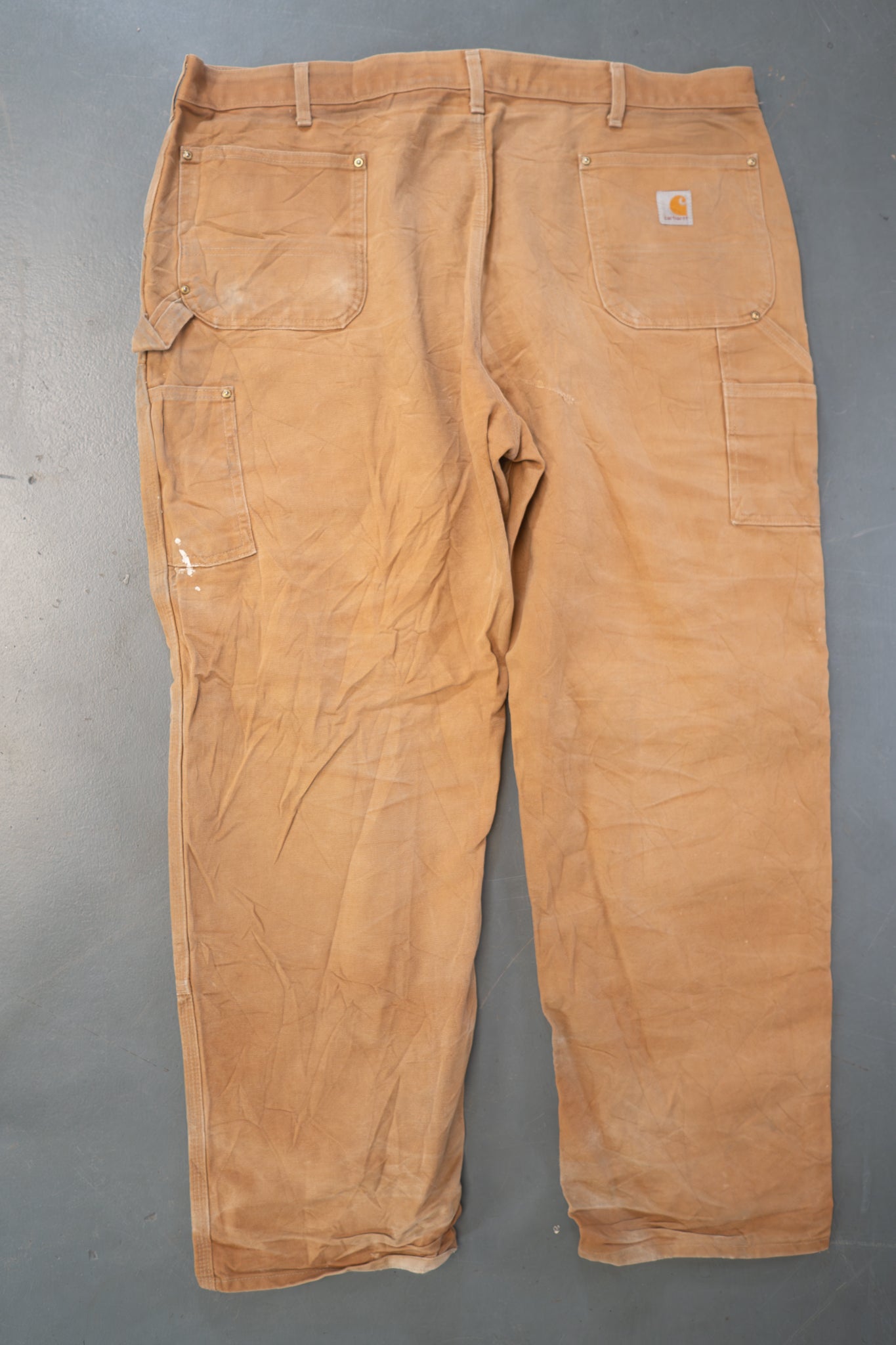 True Vintage Carhartt Carpenter Trousers - Double knee  – Tan, w44,L30 Regular (1990s)