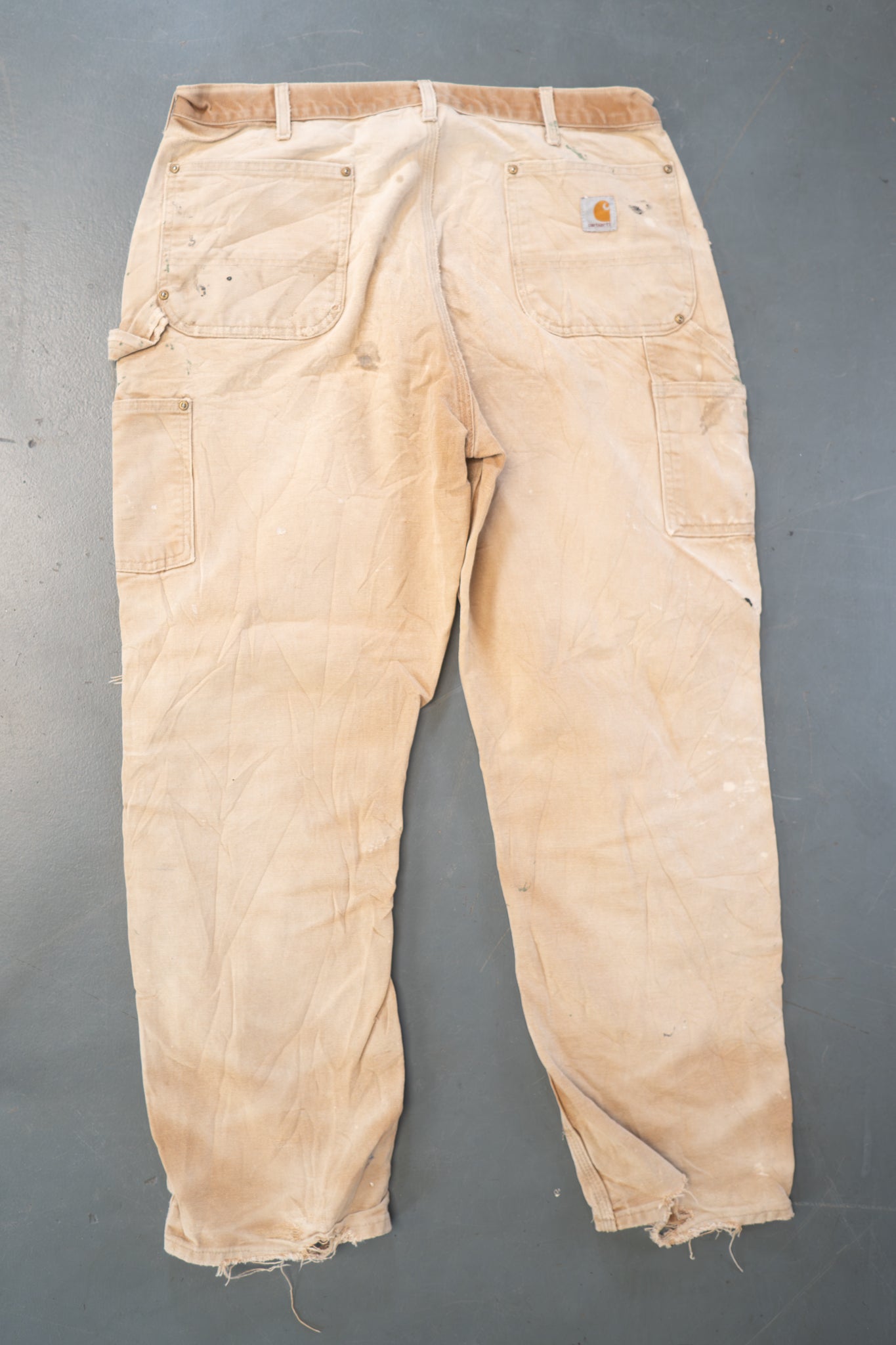 True Vintage Carhartt Carpenter Trousers - Double knee  – Tan, w36,L30 Regular (1990s)