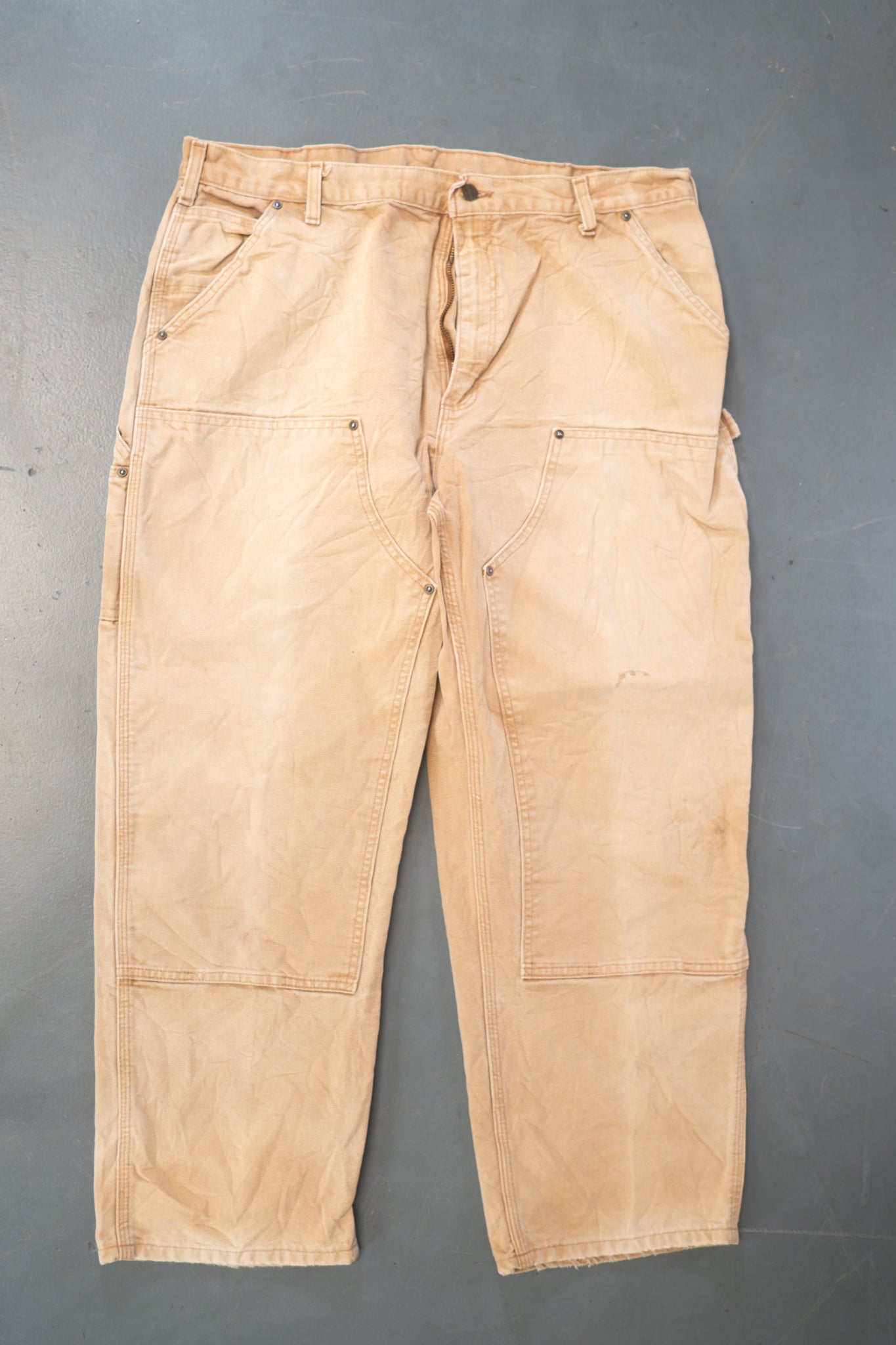 True Vintage Carhartt Carpenter - Double knee - Trousers – Tan, w38,L28 Regular (1990s)