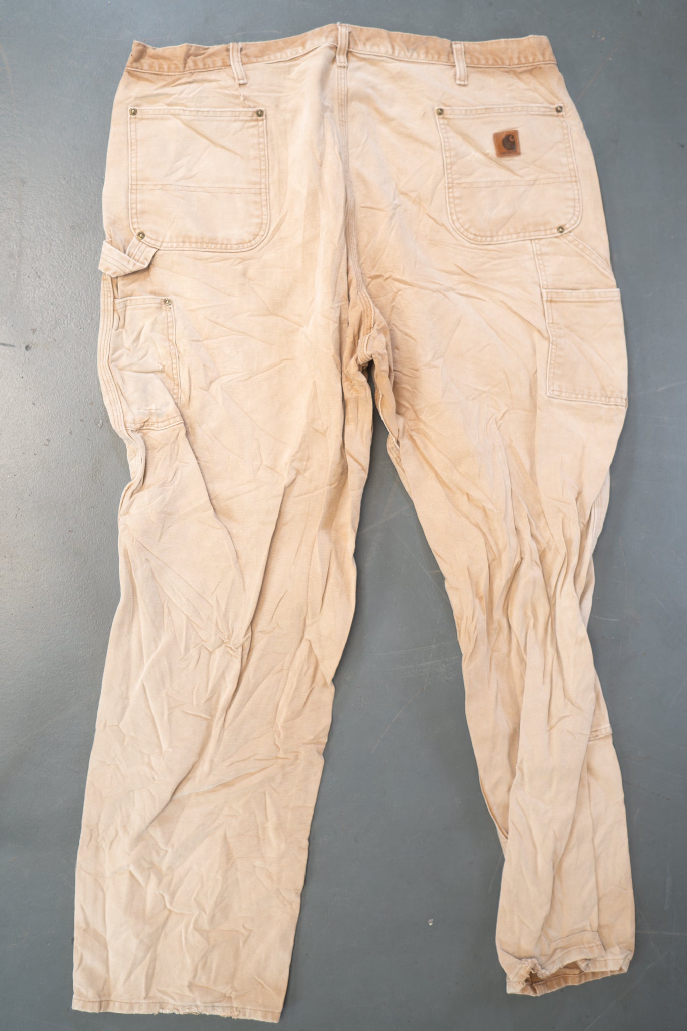 True Vintage Carhartt Carpenter Trousers - Double knee – Tan, w42,L32 Regular (1990s)