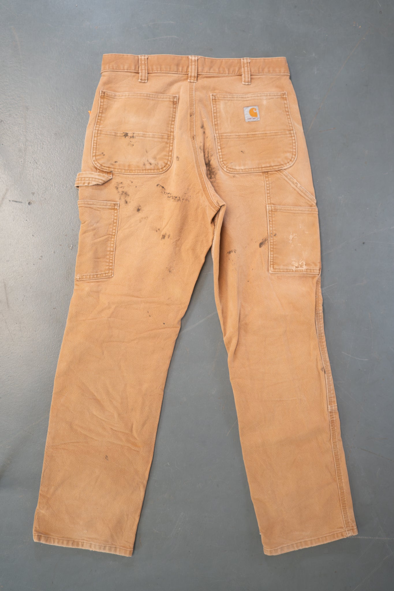 True Vintage Carhartt Carpenter Trousers - Double knee  – Tan, w31,L30 Regular (1990s)