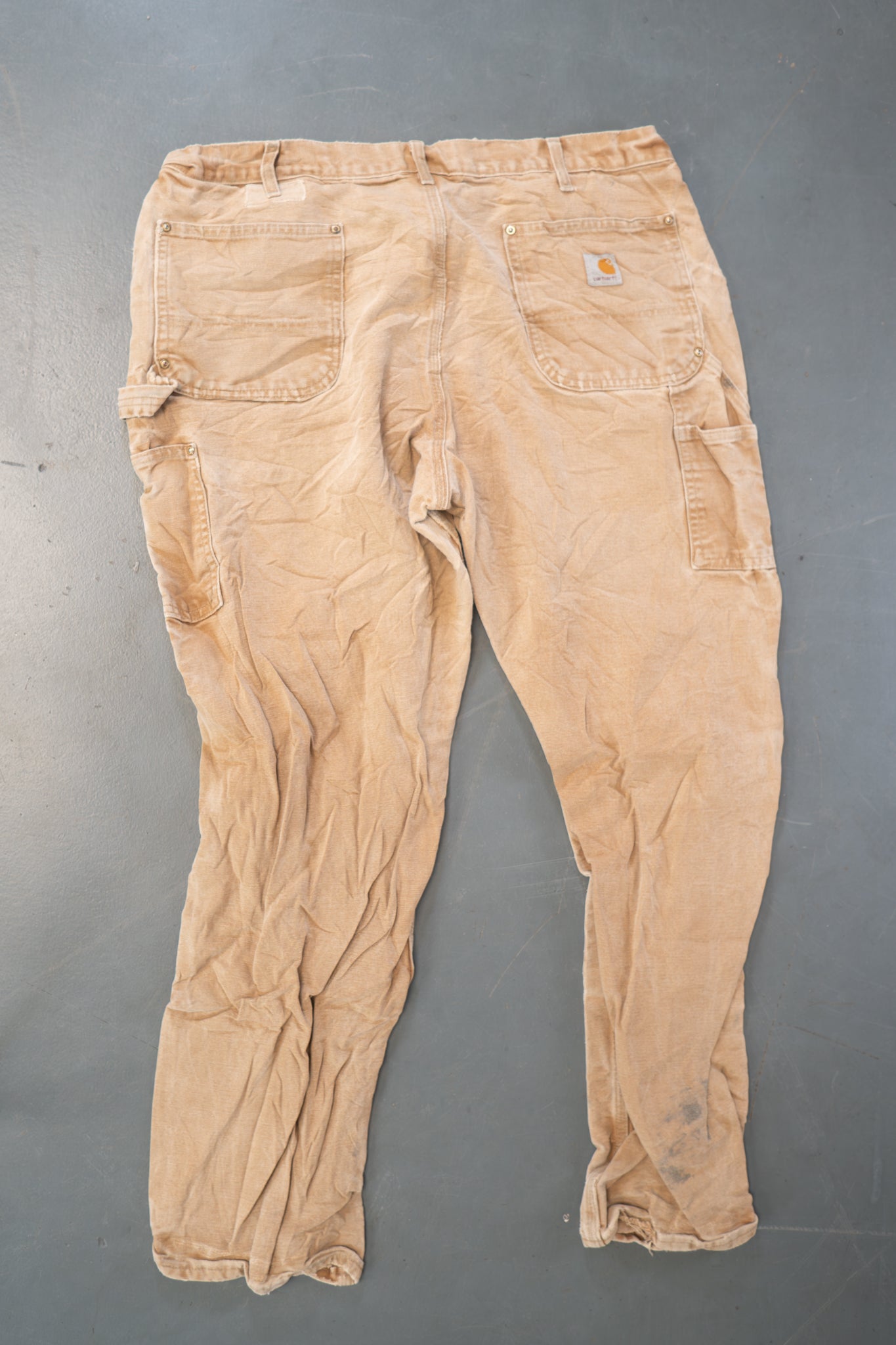 True Vintage Carhartt Carpenter Trousers - Double knee – Tan, w38,L30 Regular (1990s)