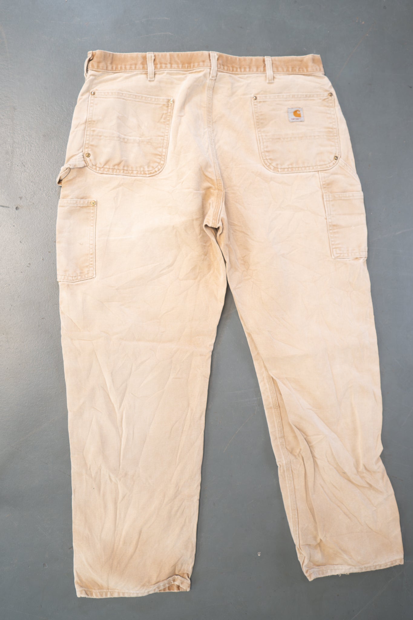 True Vintage Carhartt Carpenter Trousers - Double knee – Tan, w38,L30 Regular (1990s)