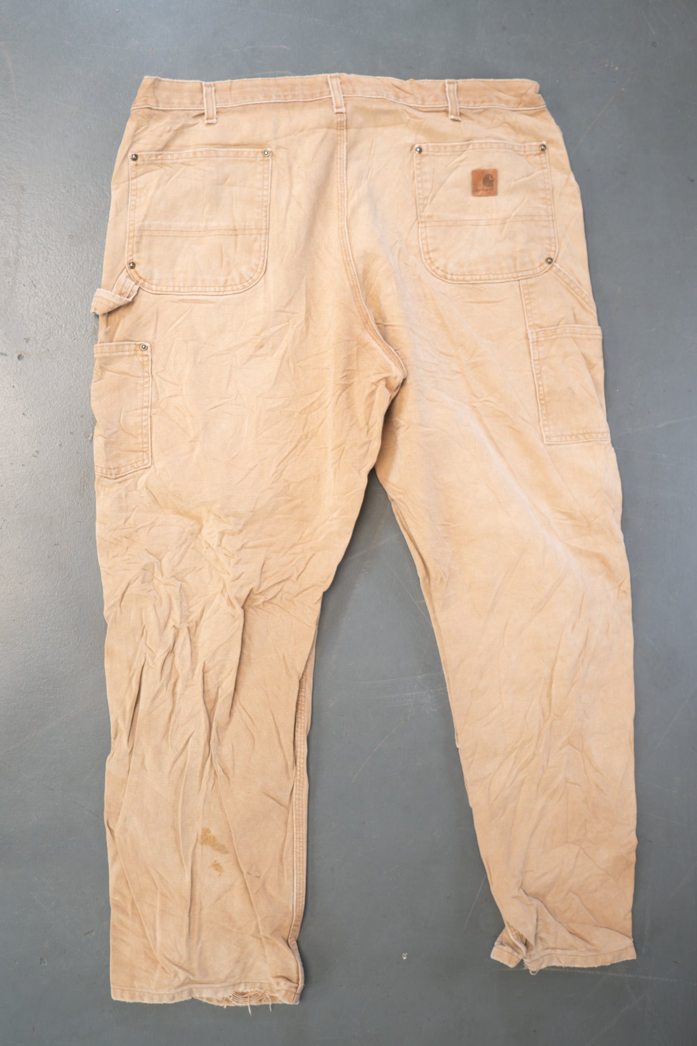 True Vintage Carhartt Carpenter Trousers - Double knee – Tan, w38,L30 Regular (1990s)