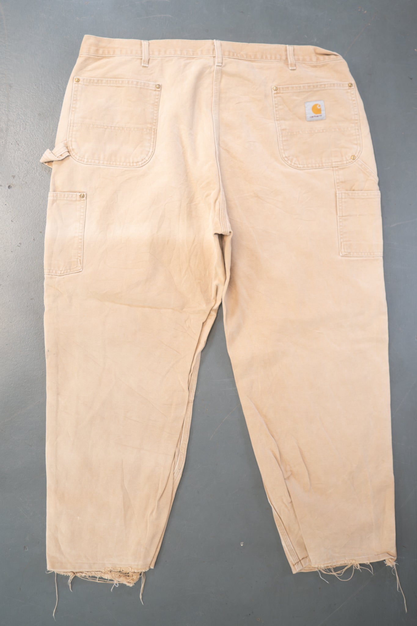 True Vintage Carhartt Carpenter Trousers - Double knee – Tan, w42,L28 Regular (1990s)