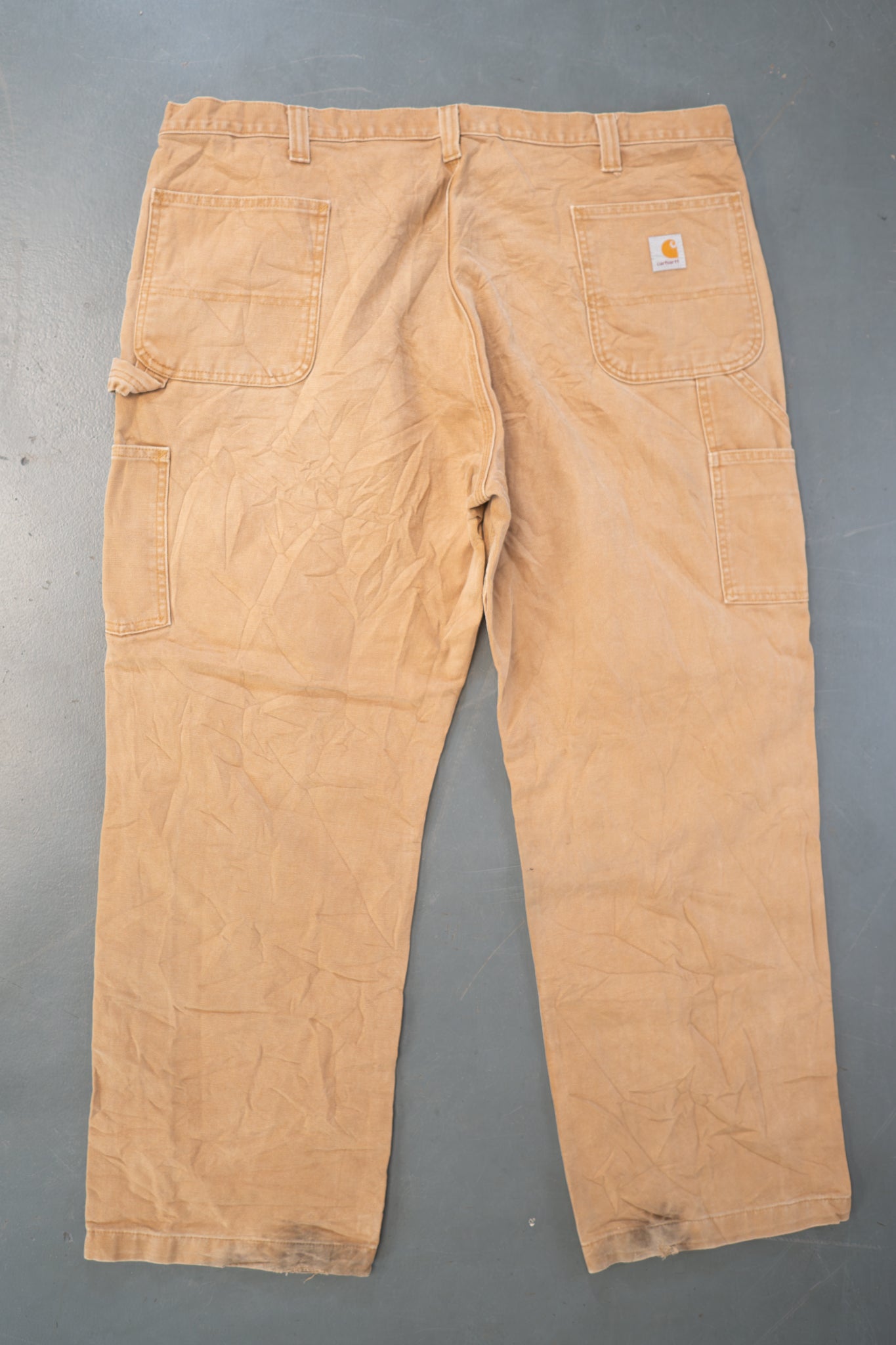 True Vintage Carhartt Carpenter Trousers - Double knee  – Tan, w41,L29 Regular (1990s)