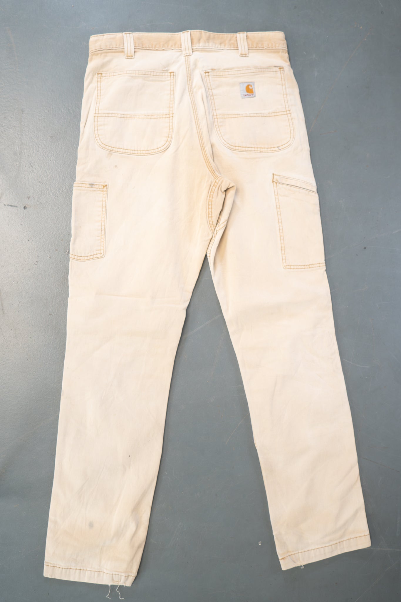 True Vintage Carhartt Carpenter Trousers – Tan, w32,L33 Regular (1990s)