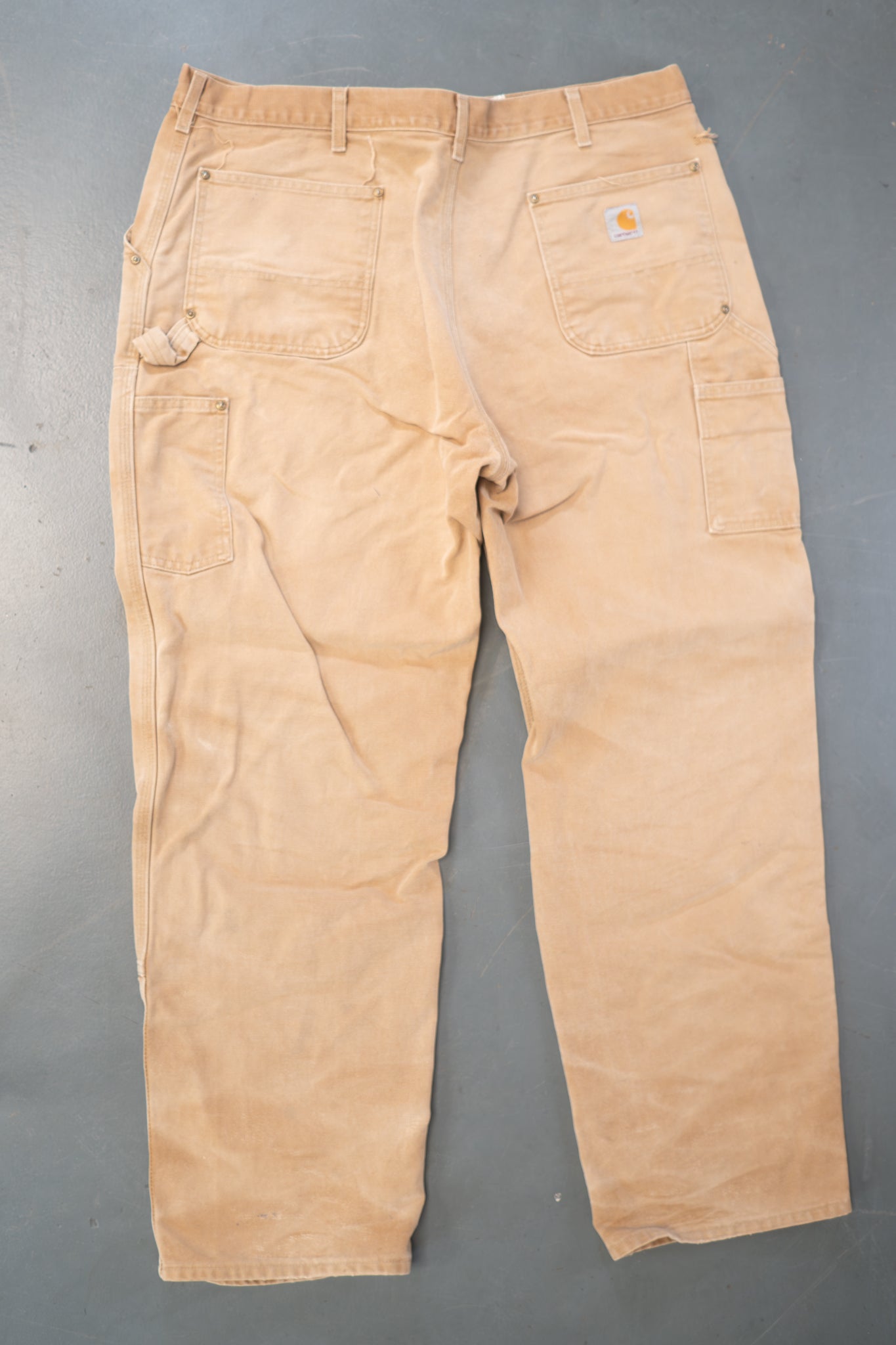 True Vintage Carhartt Carpenter Trousers - Double knee – Tan, w36,L29 Regular (1990s)