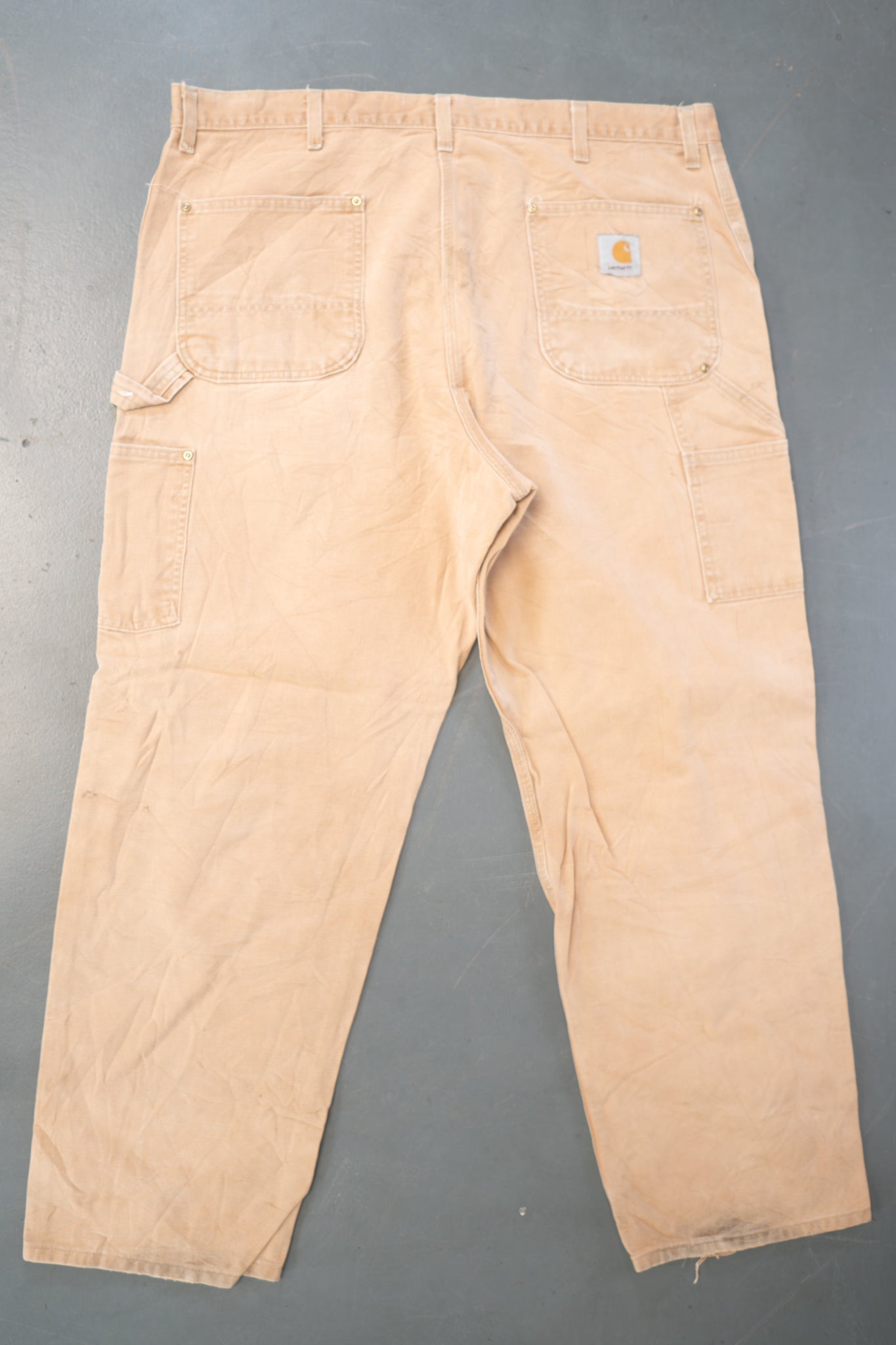 True Vintage Carhartt Carpenter Trousers - Double knee  – Tan, w40,L30 Regular (1990s)