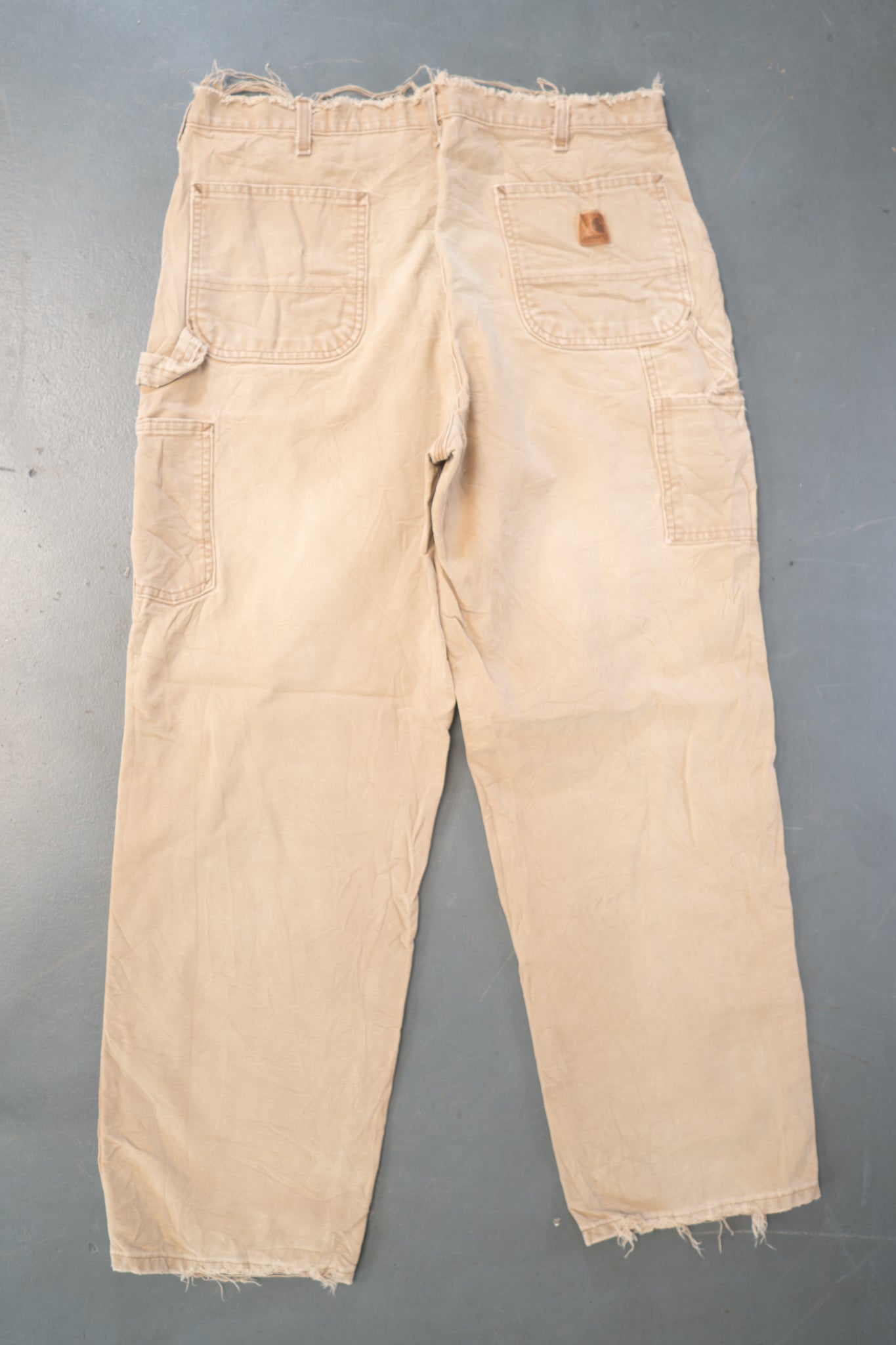 True Vintage Carhartt Carpenter Trousers – Tan, w35,L31 Regular (1990s)