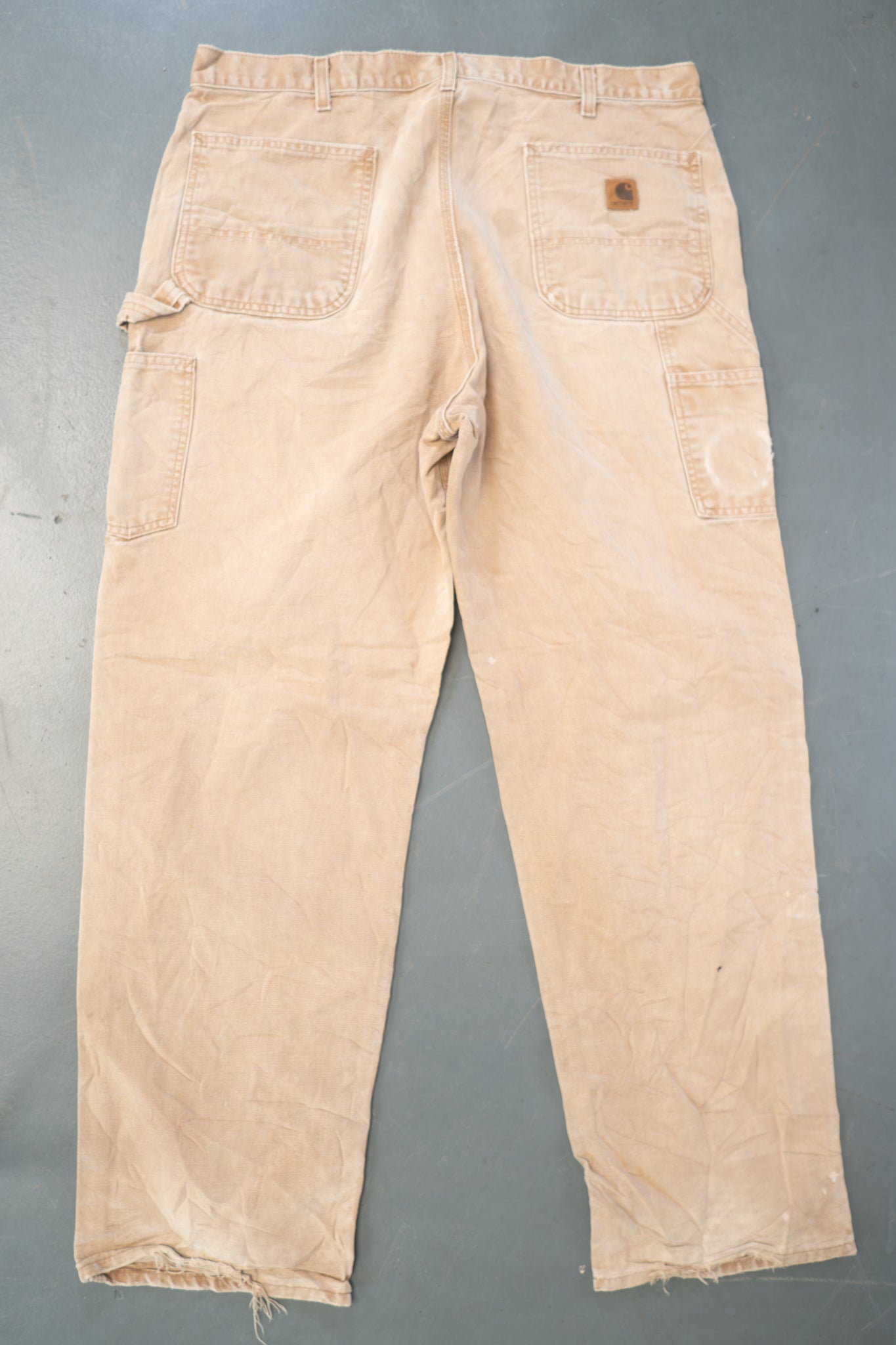 True Vintage Carhartt Carpenter Trousers – Tan, w38,L31 Regular (1990s)