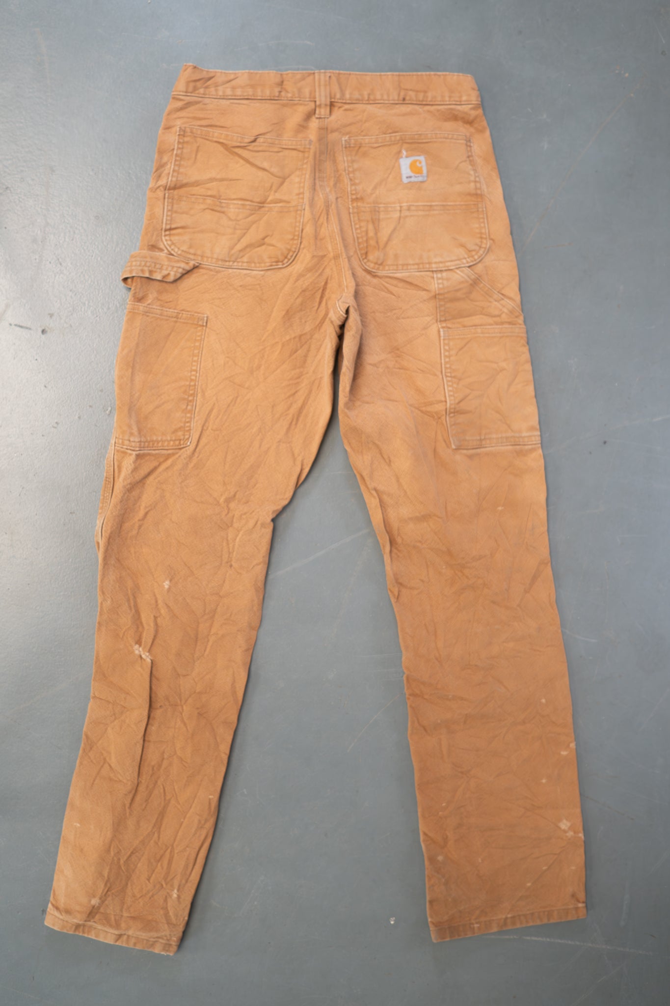 True Vintage Carhartt Carpenter Trousers - Double knee  – Tan, w29,L31 Regular (1990s)