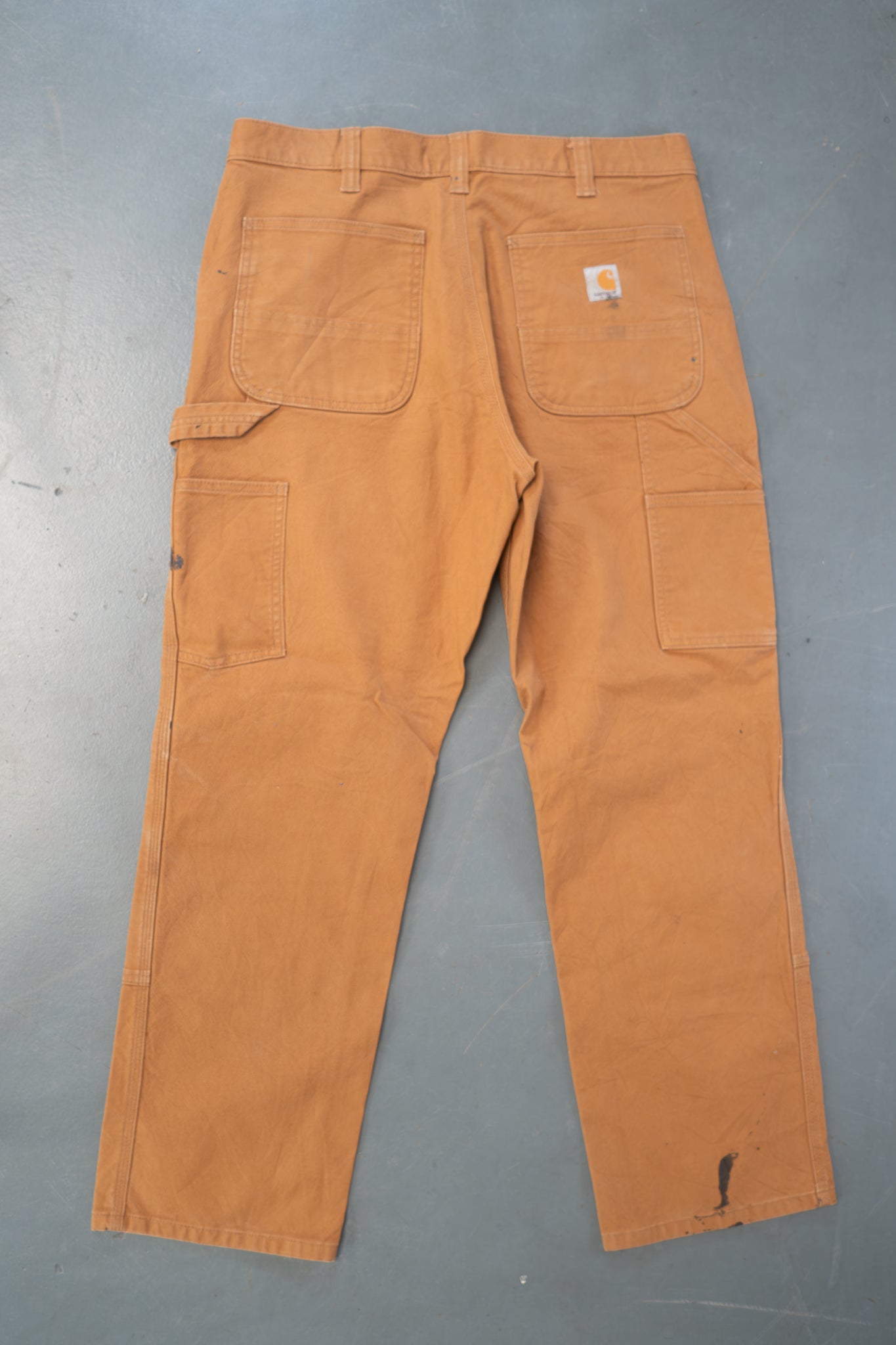 True Vintage Carhartt Carpenter Trousers - Double knee  – Tan, w34,L29 Regular (1990s)
