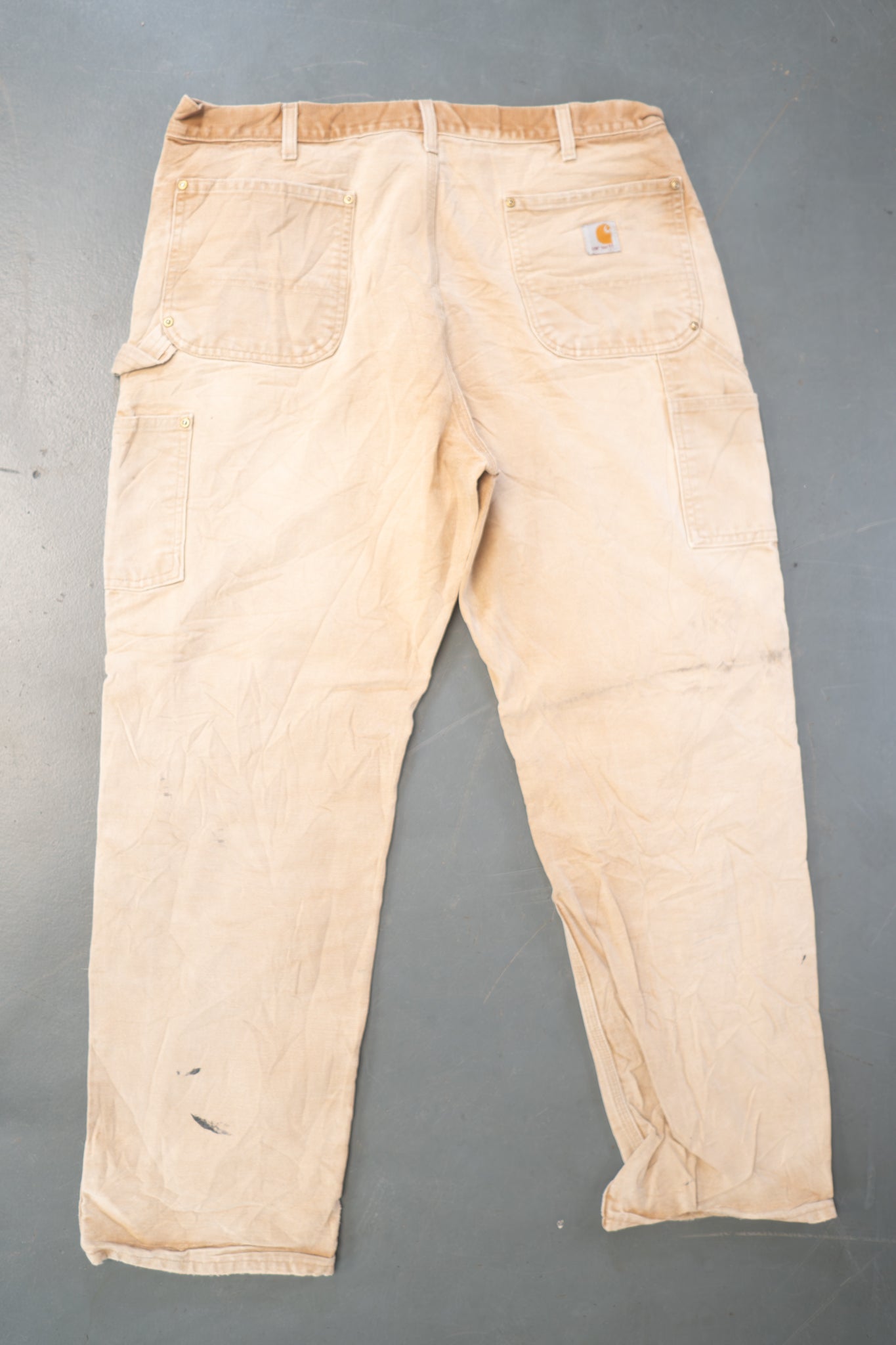 True Vintage Carhartt Carpenter Trousers - Double knee – Tan, w36,L30 Regular (1990s)