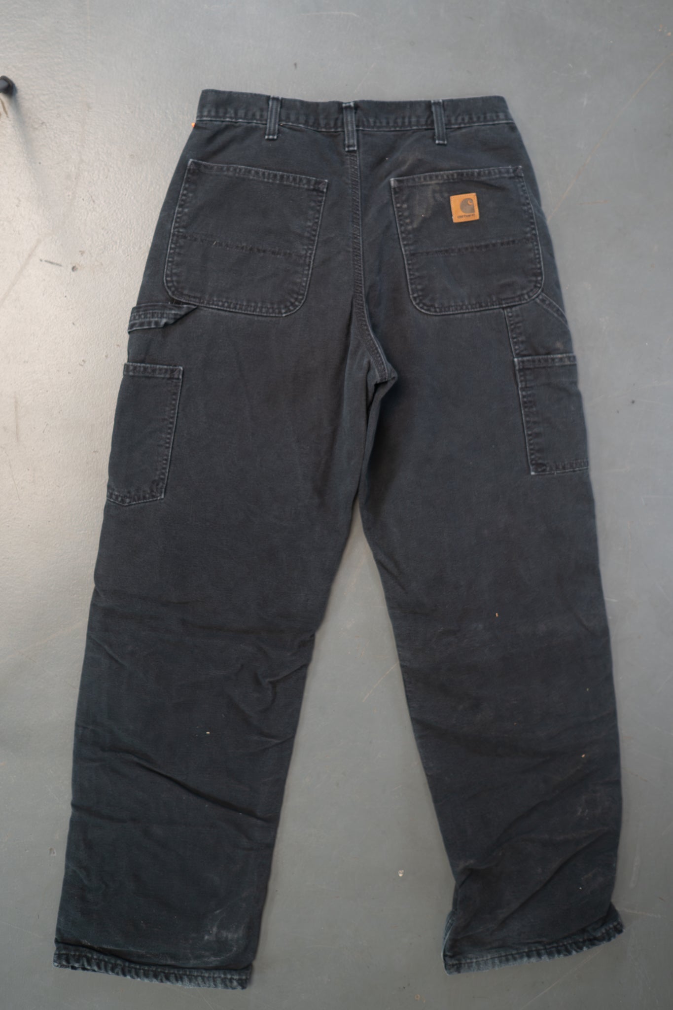 True Vintage Carhartt Carpenter Trousers - Insulated – Black, w30,L31 Regular (1990s)