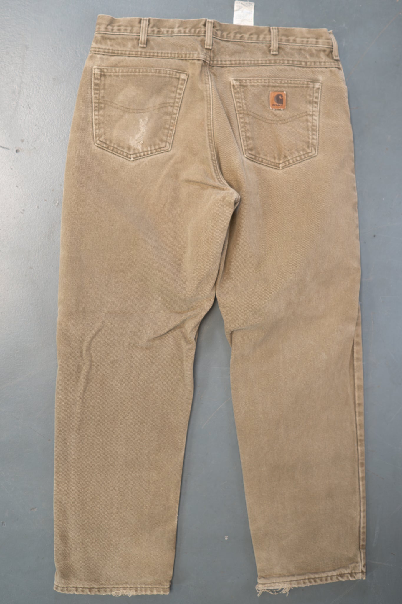 True Vintage Carhartt Carpenter Trousers - Insulated – Green, w34,L30 Regular (1990s)