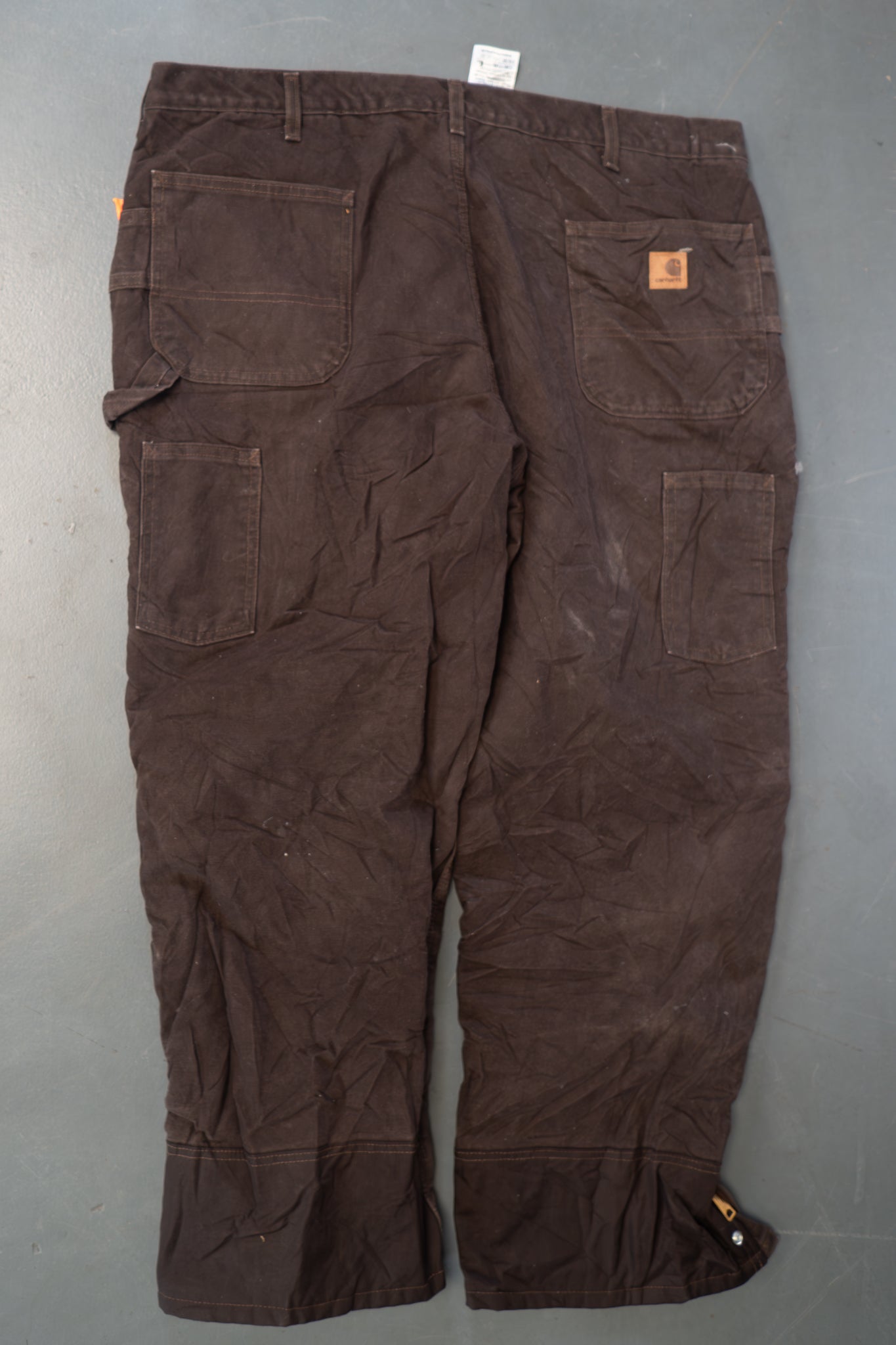 True Vintage Carhartt Carpenter Trousers - Insulated – Brown, w40,L29 Regular (1990s)