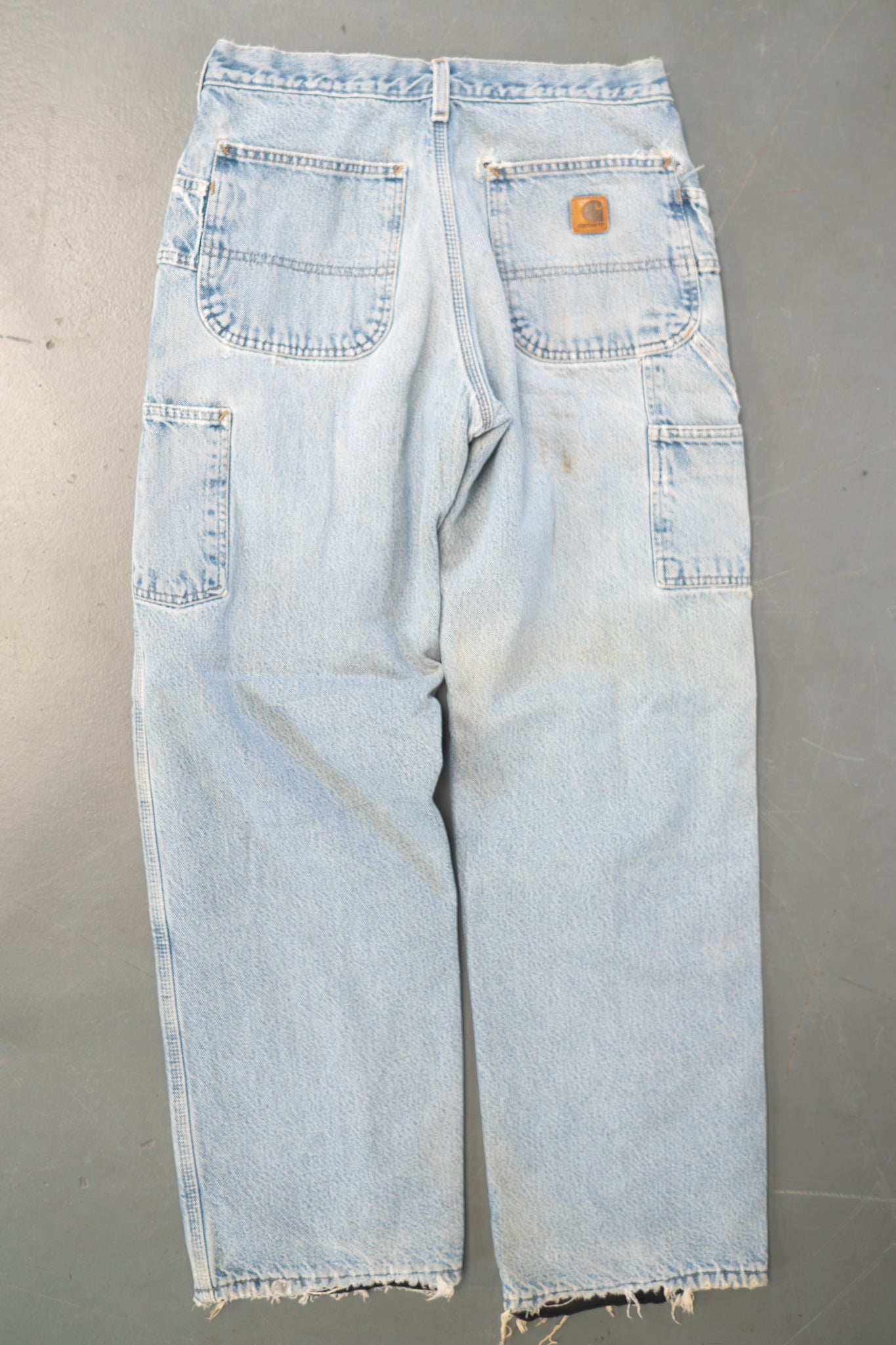 True Vintage Carhartt Carpenter Trousers - Insulated – Denim, w30,L31 Regular (1990s)