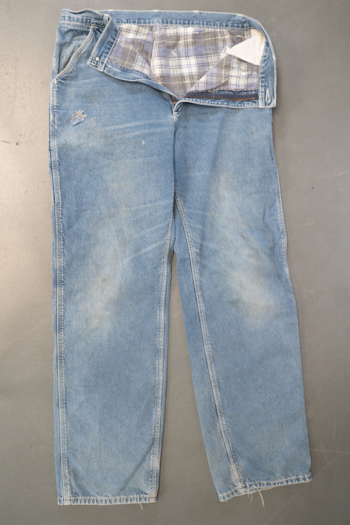 True Vintage Carhartt Carpenter Trousers - Insulated – Denim, w35,L34 Regular (1990s)
