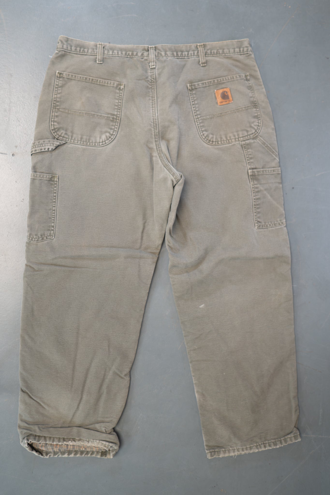 True Vintage Carhartt Carpenter Trousers - Insulated – Beige, w36,L28 Regular (1990s)