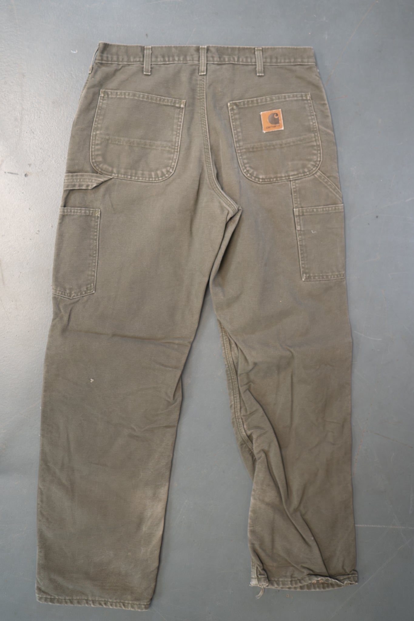 True Vintage Carhartt Carpenter Trousers - Insulated – Beige, w32,L32 Regular (1990s)