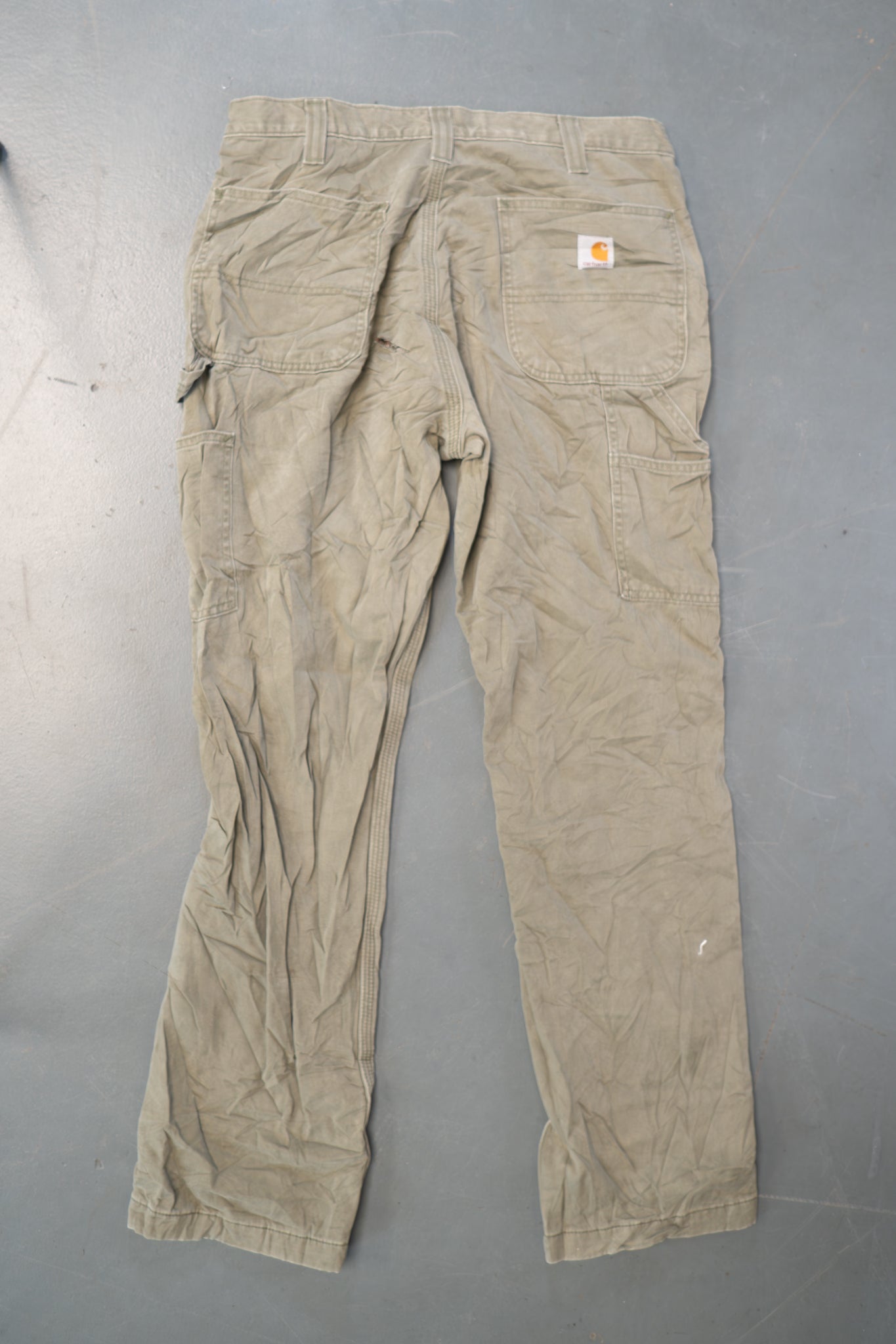 True Vintage Carhartt Carpenter Trousers - Insulated – Beige, w30,L31 Regular (1990s)
